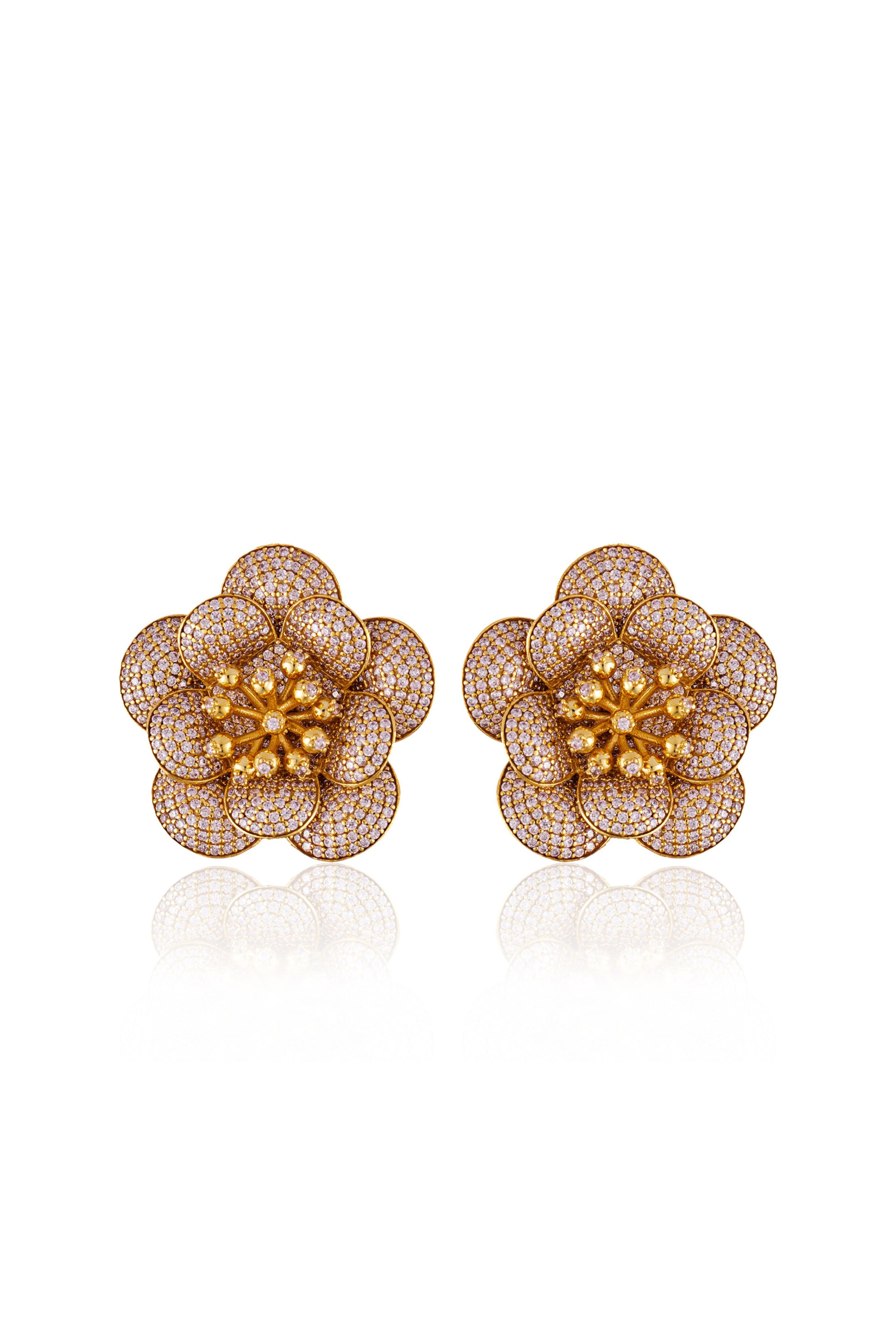 Carnation Earrings - Pink
