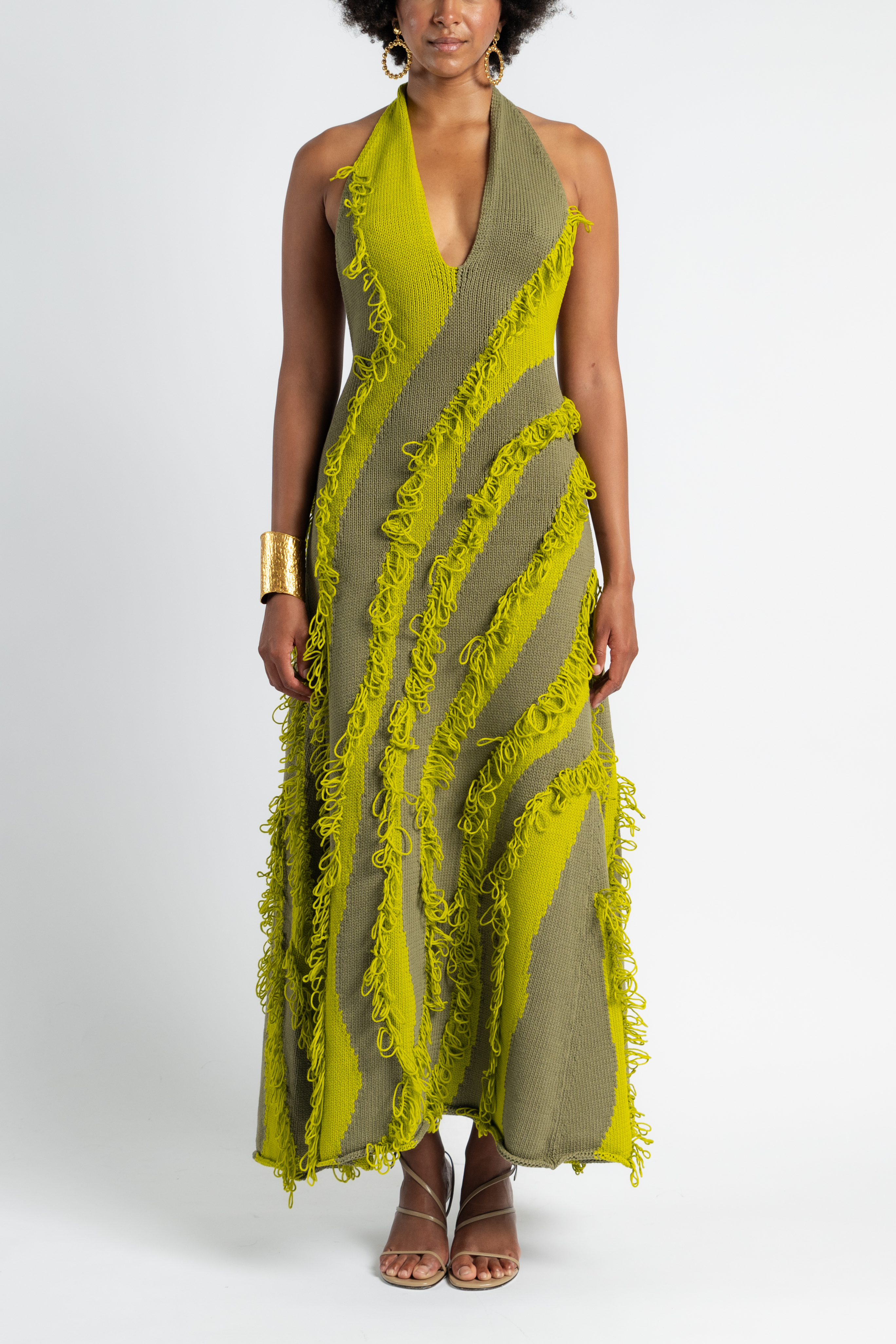 Roaring Fringe Green Gown