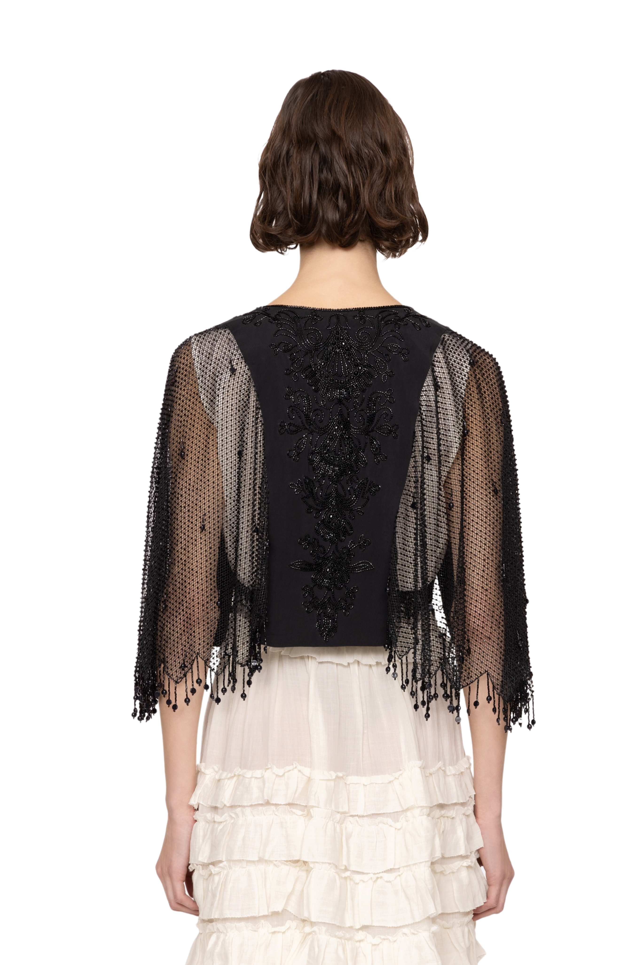 Shanna Lace Beaded Capelet
