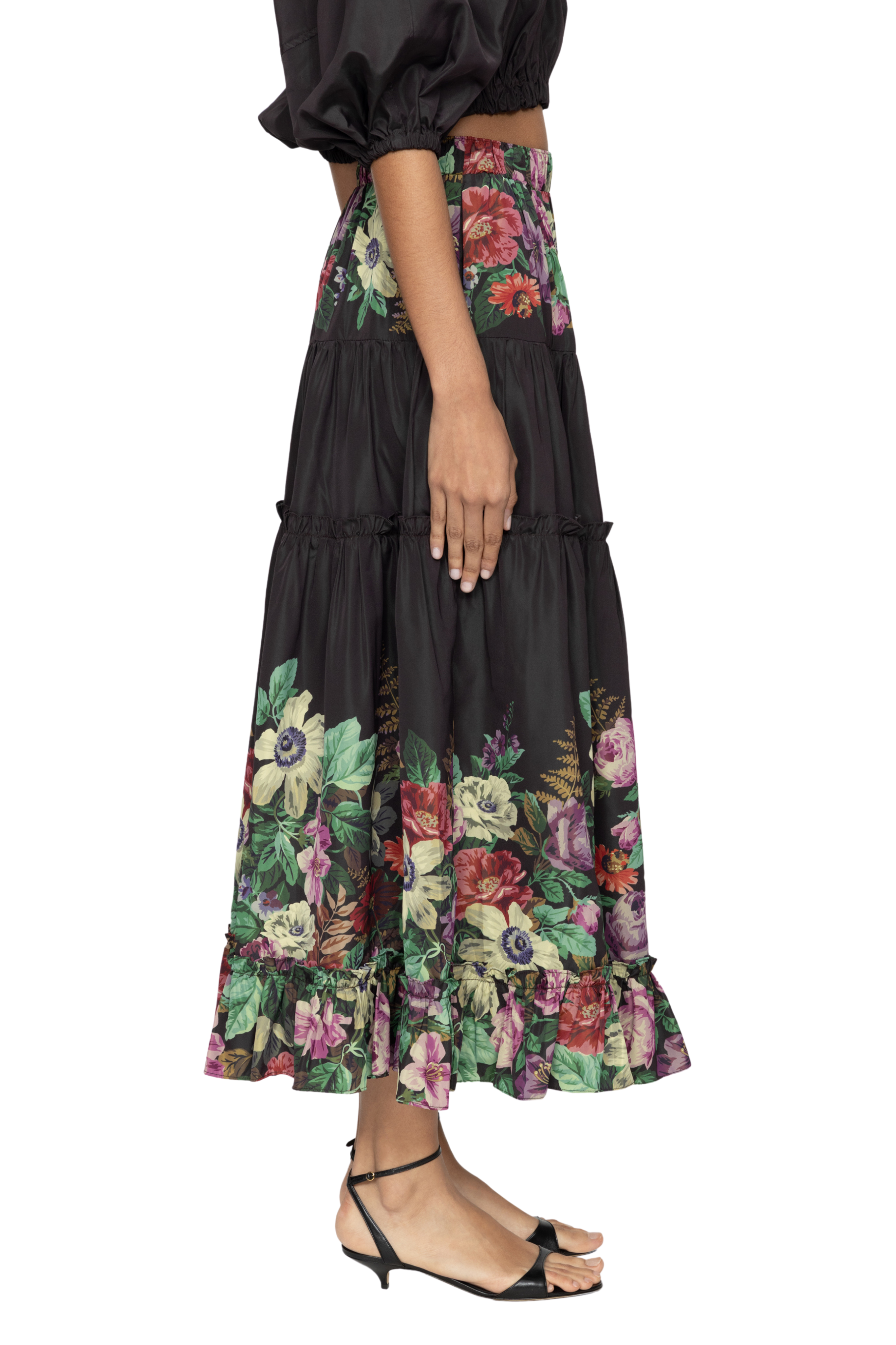 Viktoria Print Midi Skirt