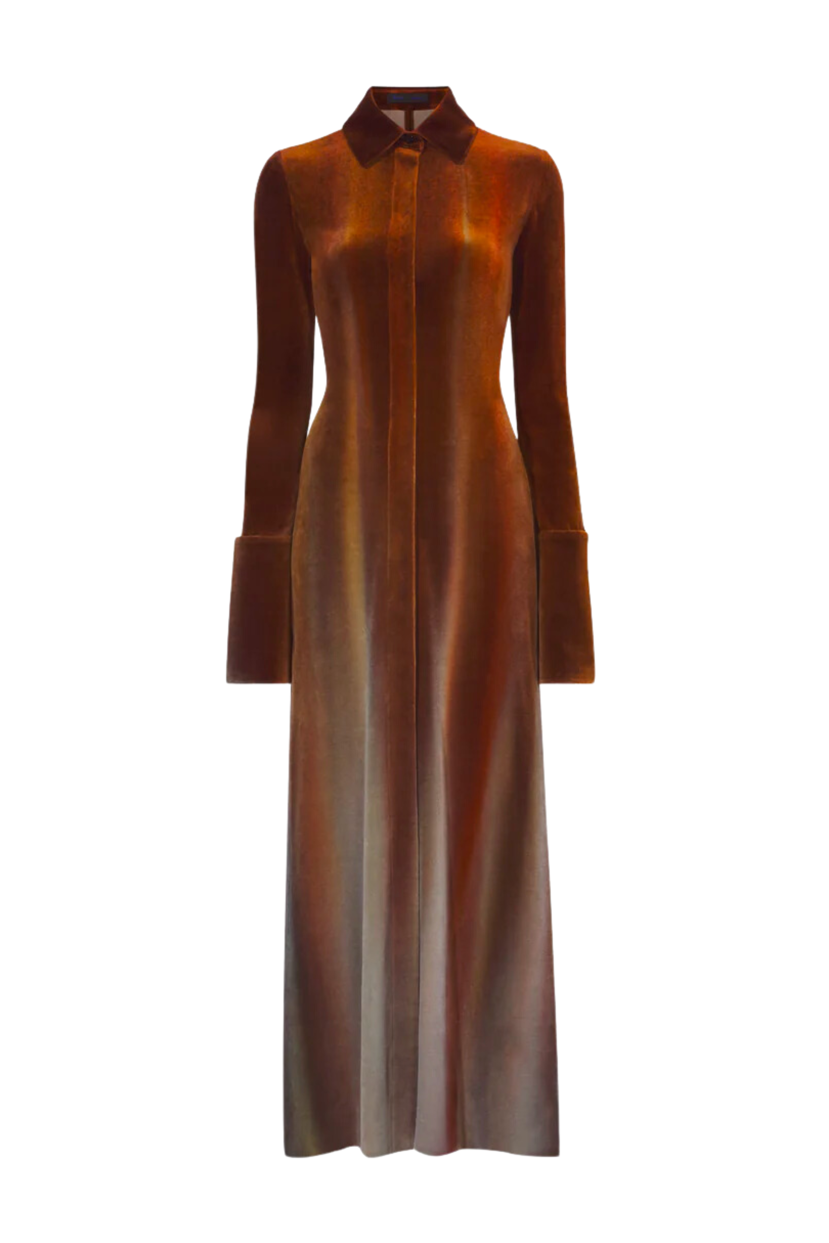 PROENZA SCHOULER Ice Dyed Velvet Shirt Dress