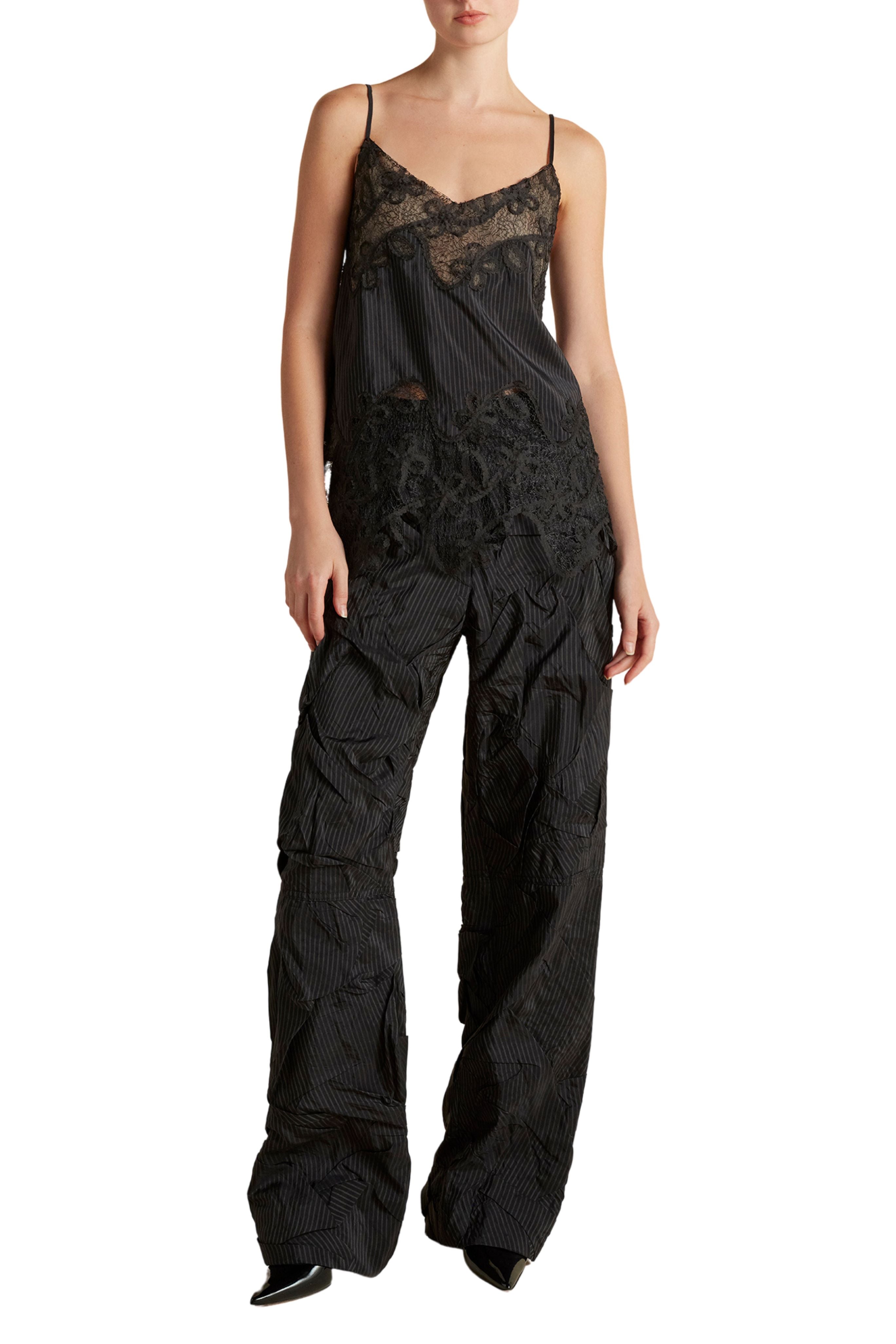 Camisole with Lace Inlay