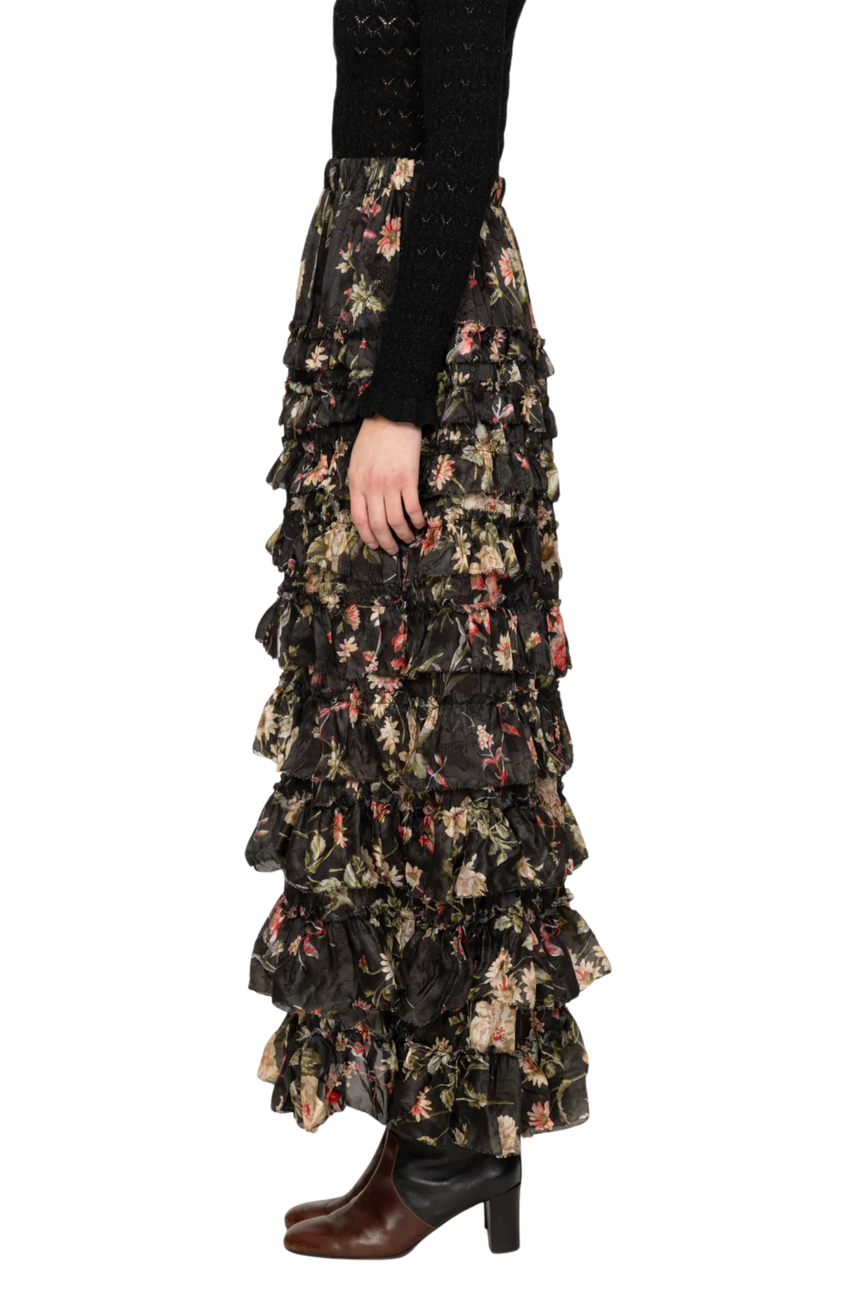 Jolie Print Midi Skirt