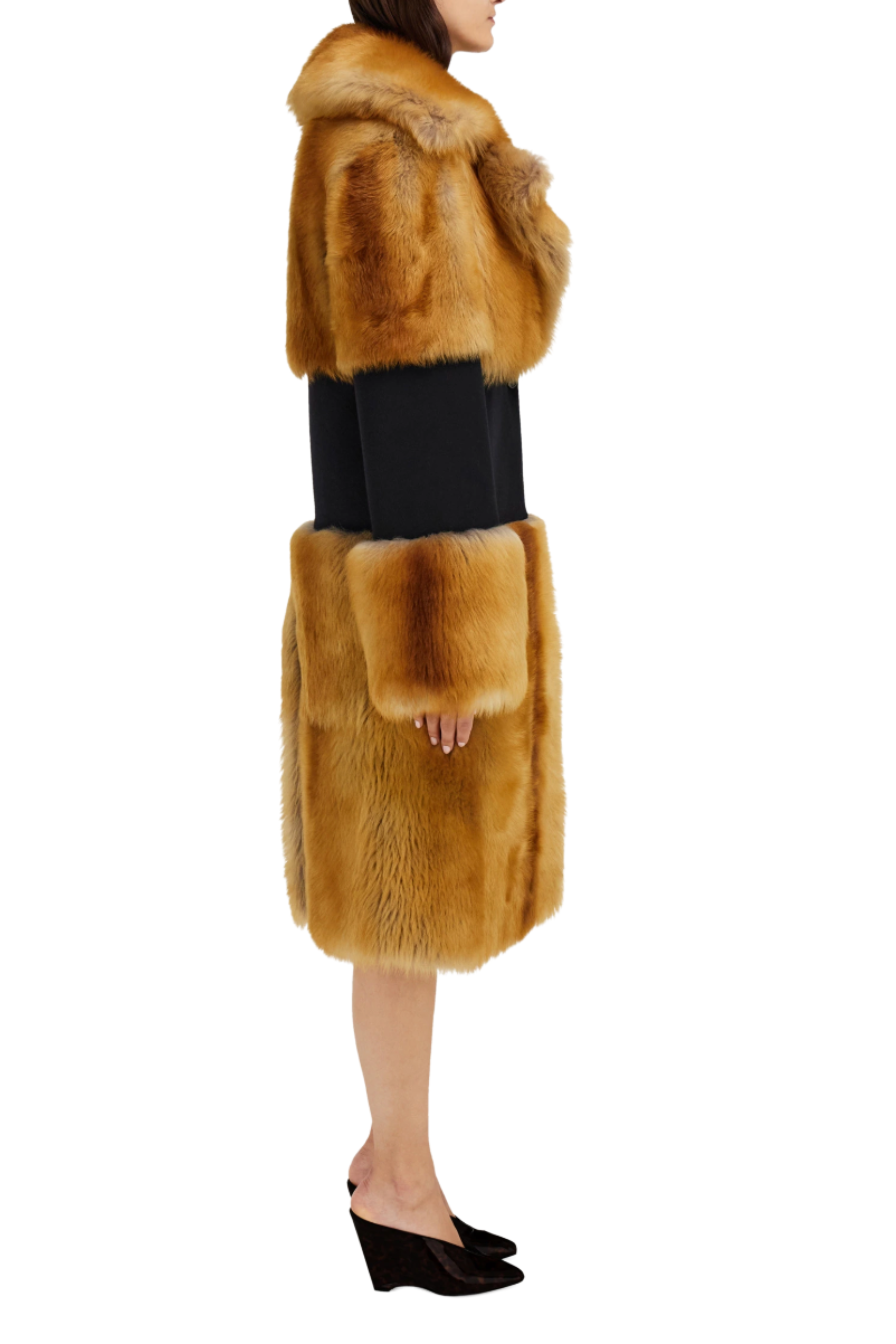 Long Fox Fur Coat