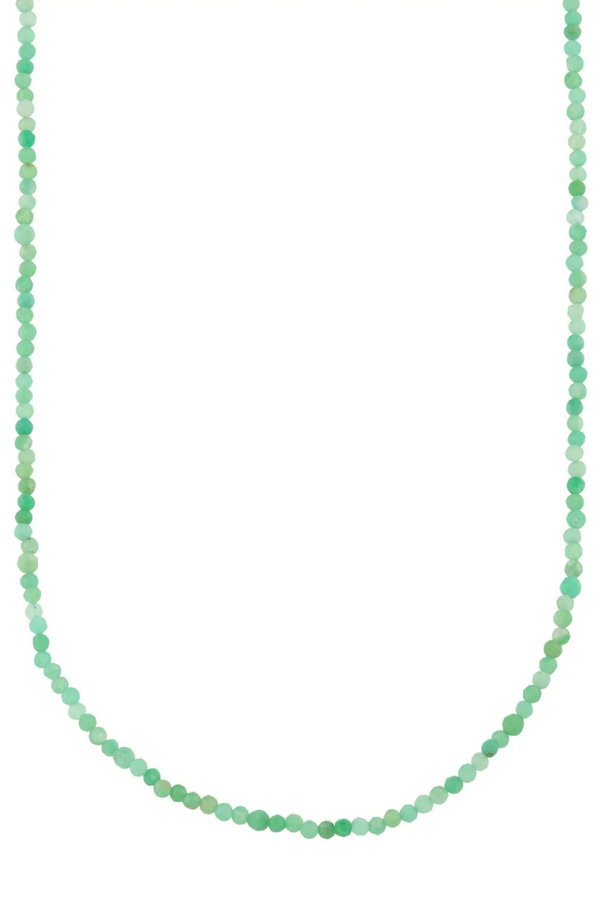 Petite Chrysoprase Beaded Necklace