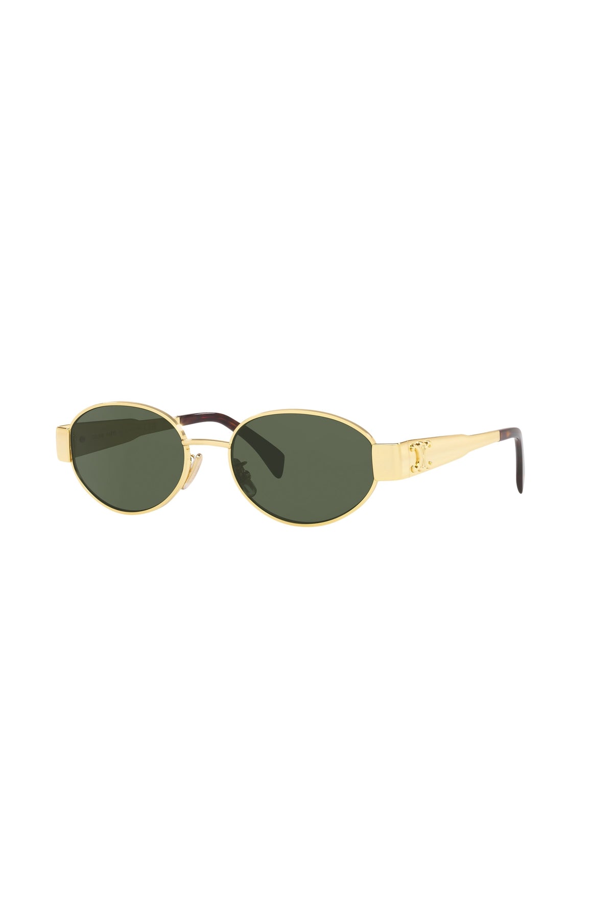 Metal Triomphe Sunglasses - Shiny Endura Gold / Green