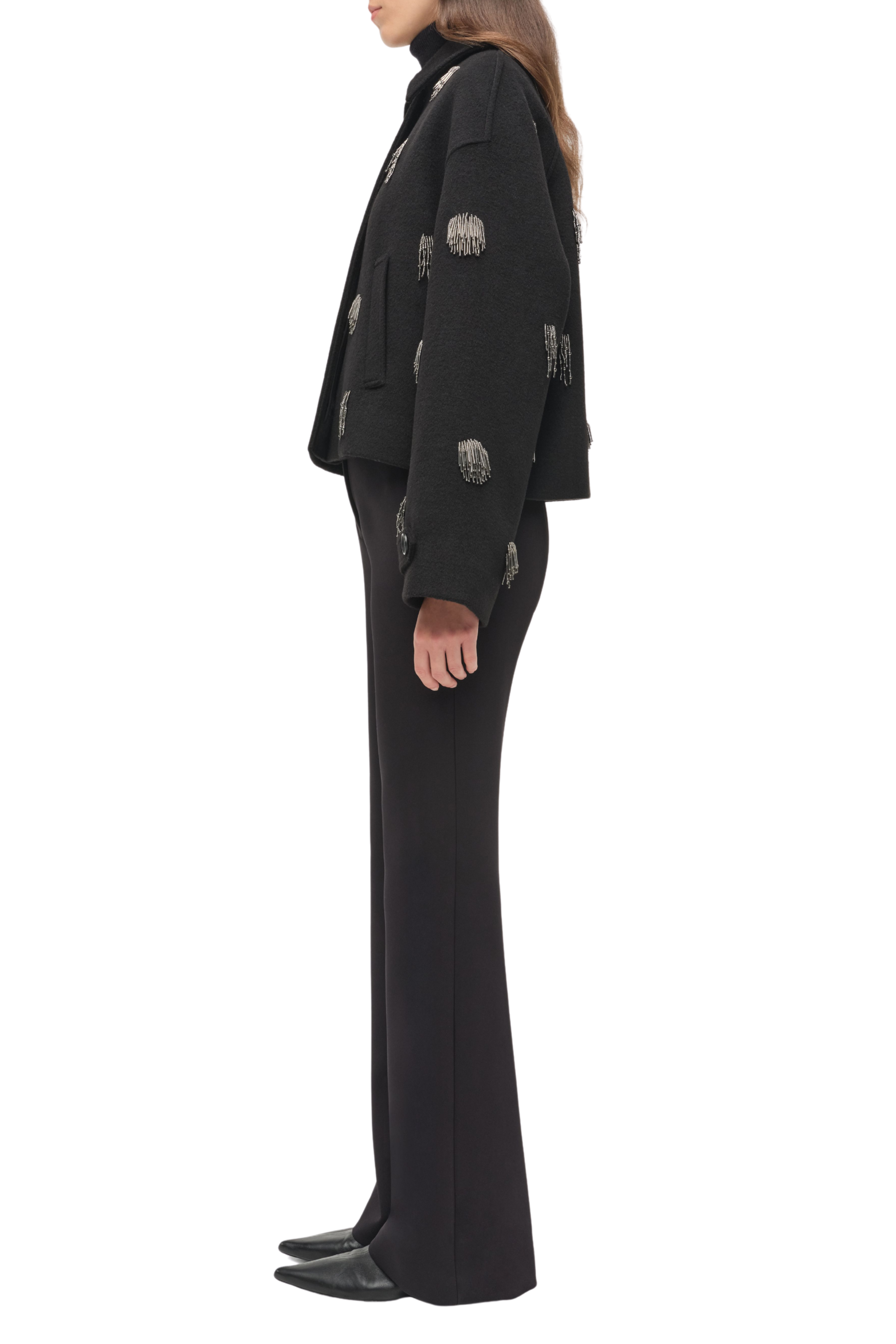 Katya Embellished Jacket in Black