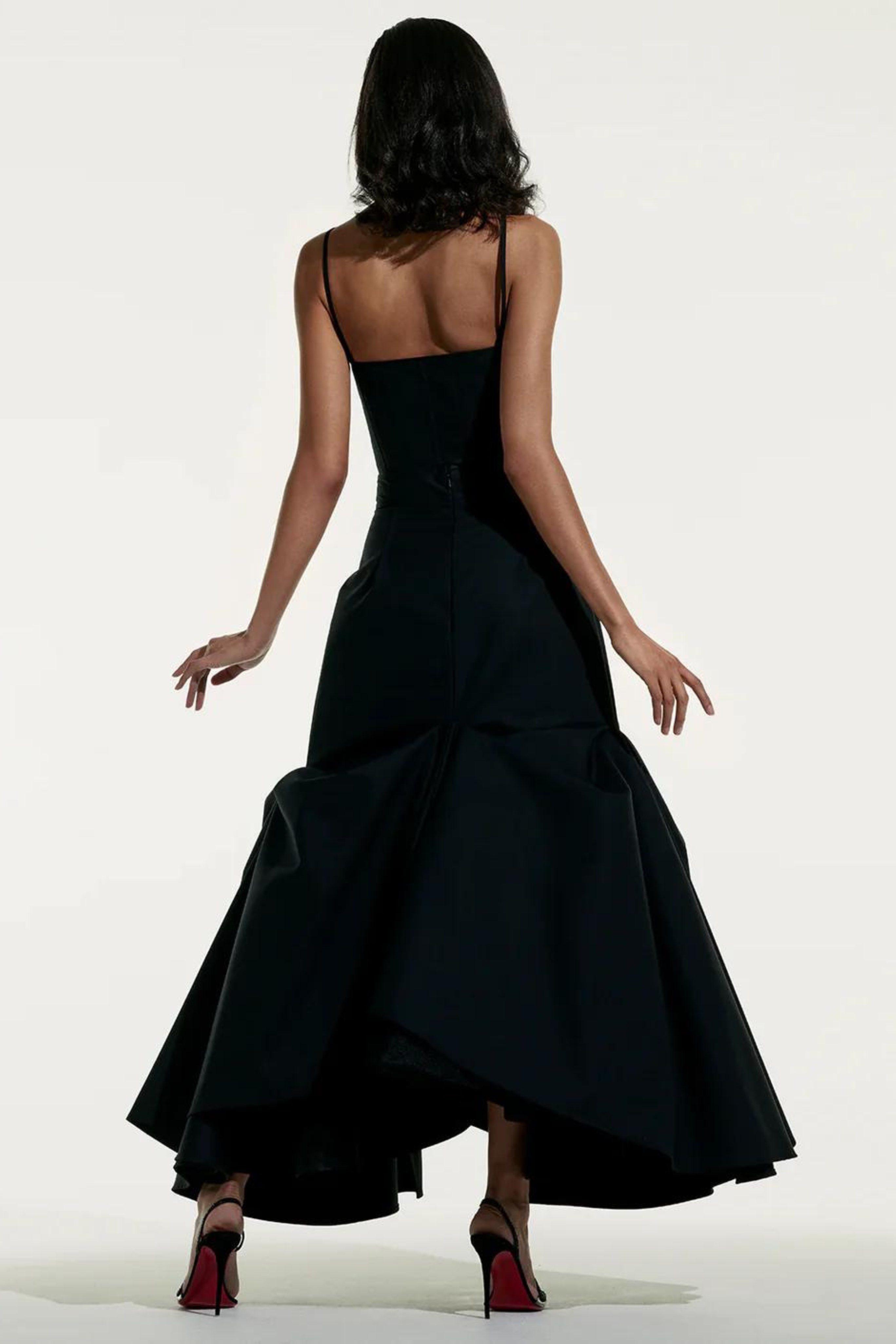 CHRISTOPHER JOHN ROGERS Tucked Trumpet Maxi Skirt