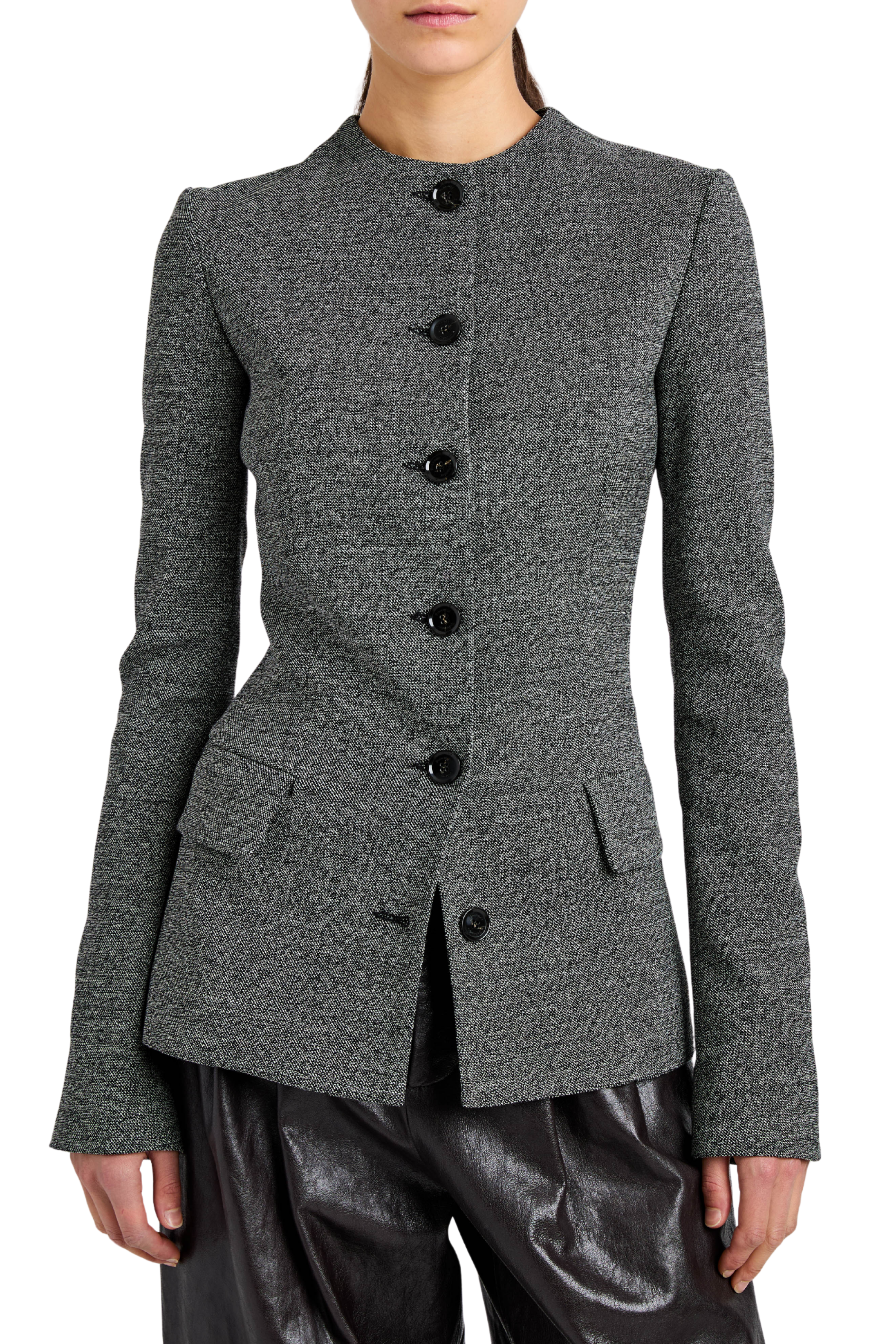 Annemarie Jacket In Melange Suiting