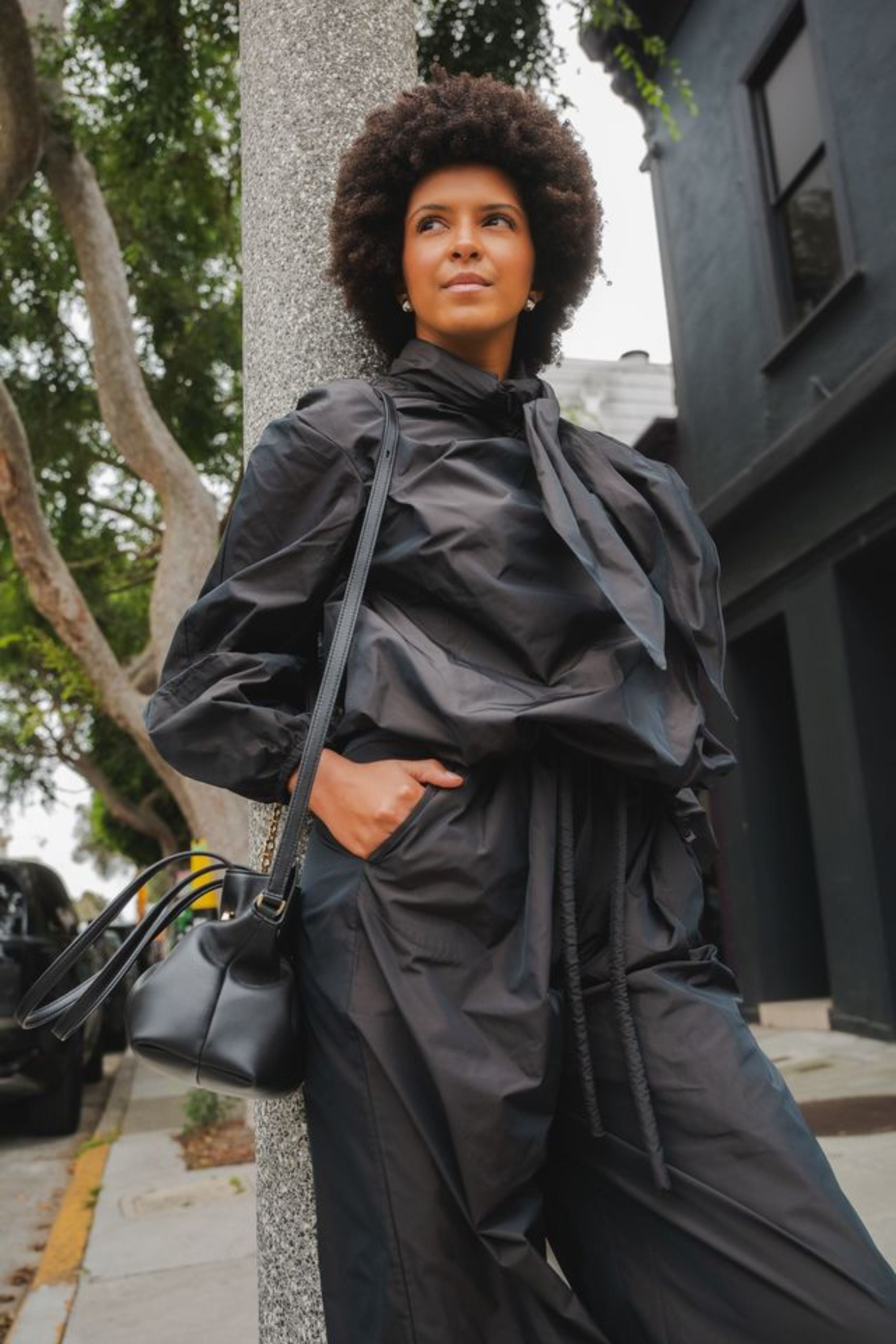 Wide Leg Trousers Pants in Black