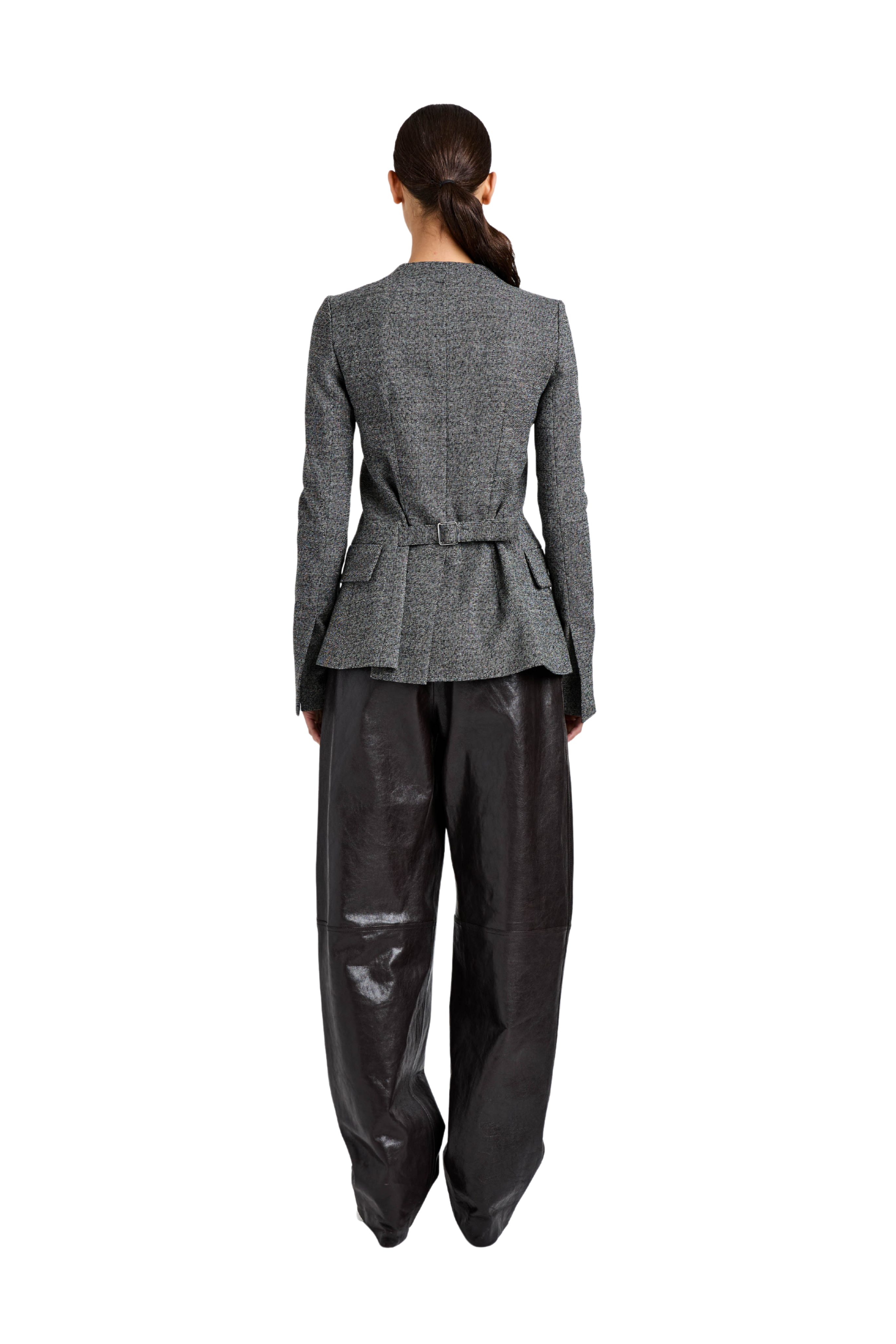 Annemarie Jacket In Melange Suiting
