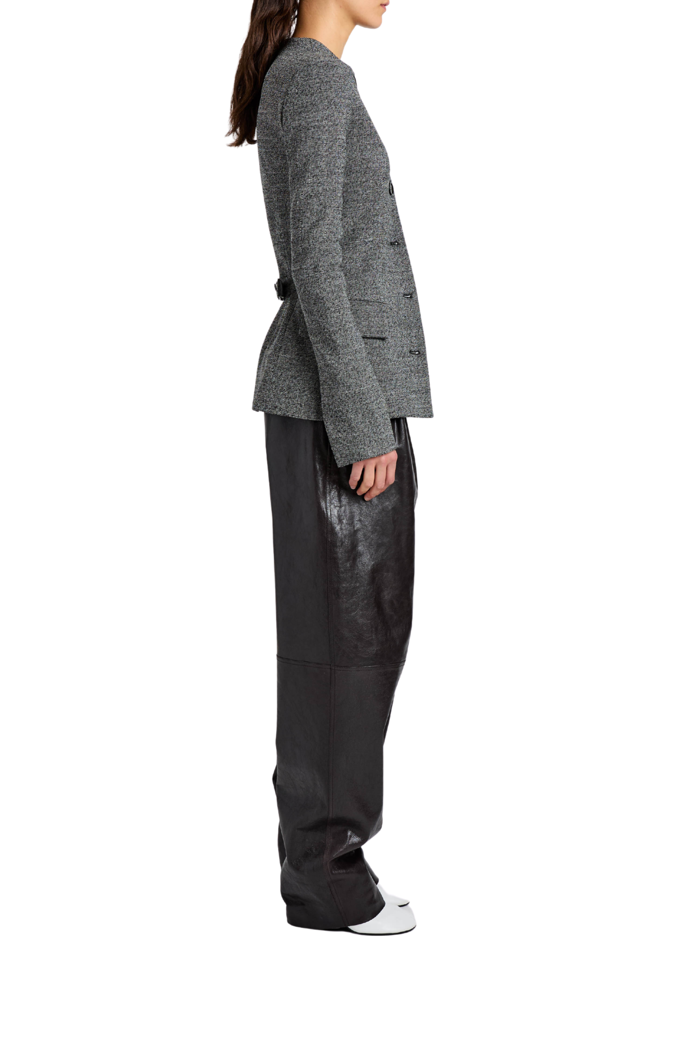 Annemarie Jacket In Melange Suiting