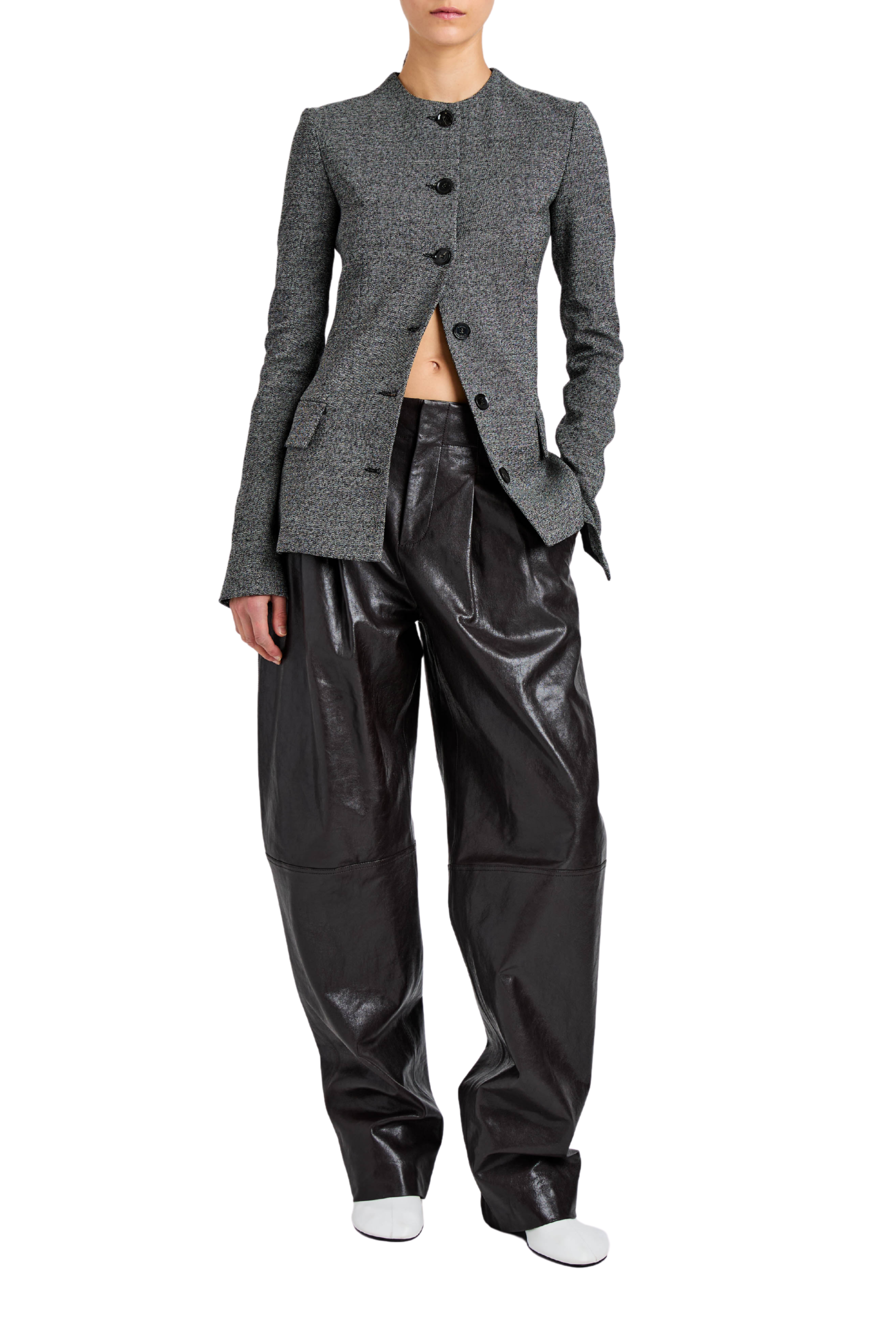 Annemarie Jacket In Melange Suiting