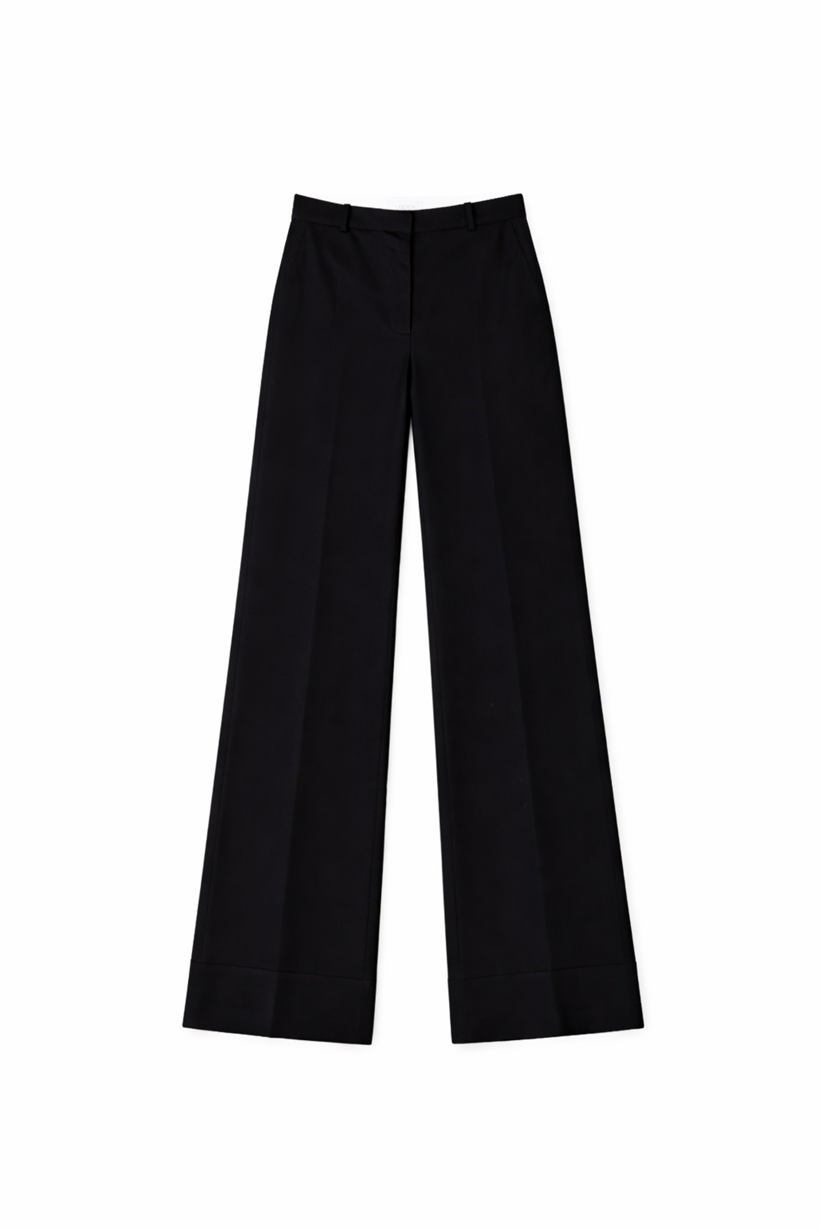Summer Wool Flare Trouser - Black