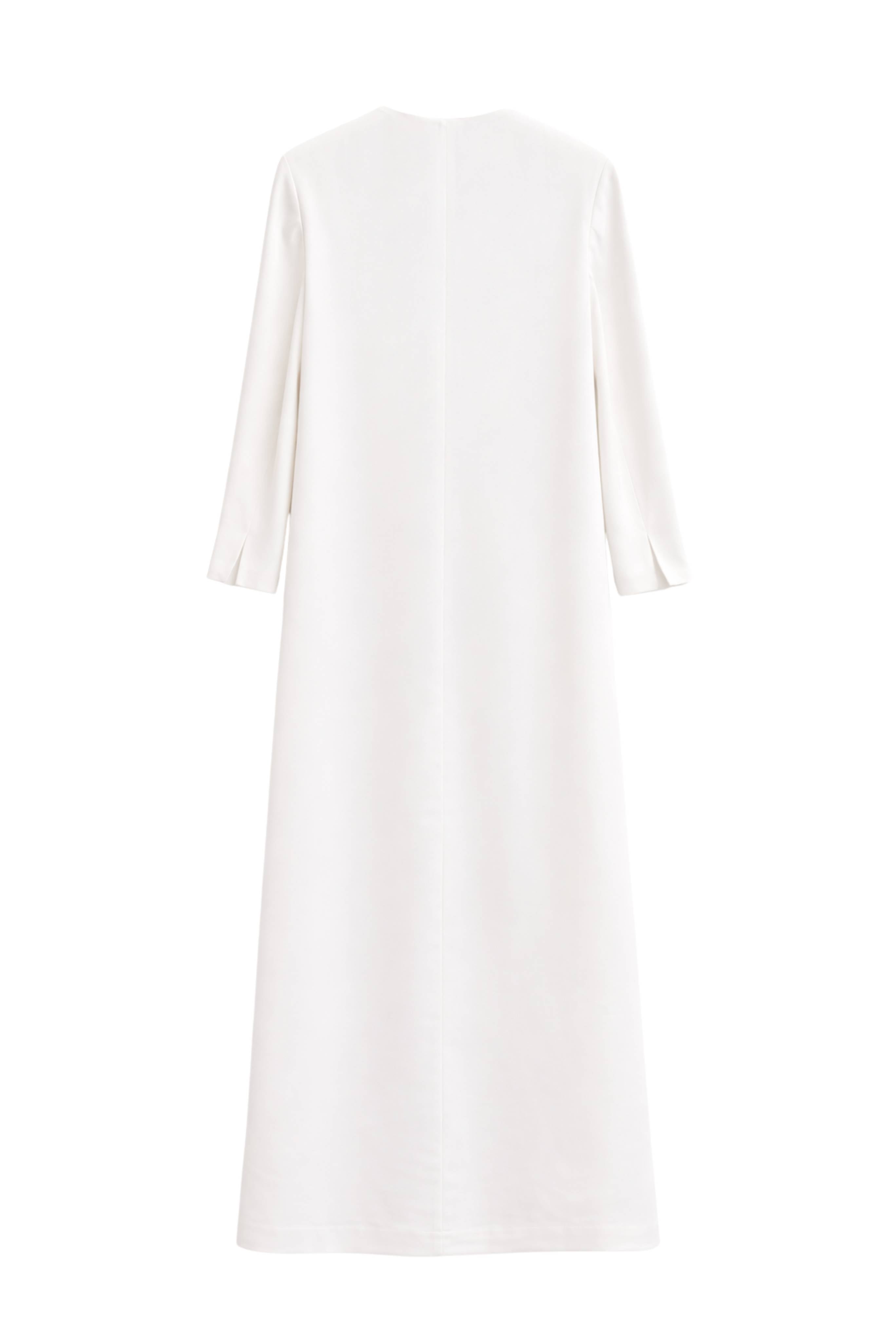 Crepe Long Cardigan Coat