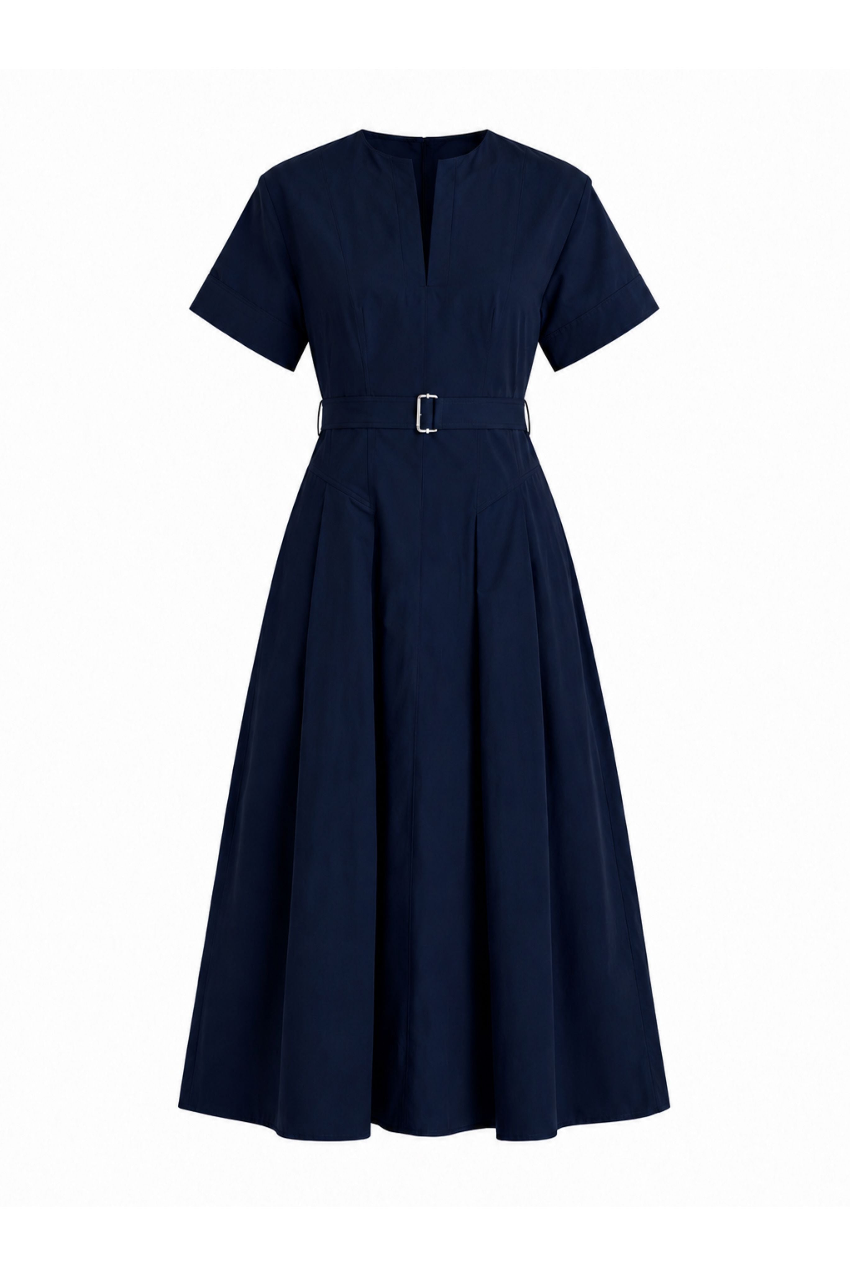 Corinne Cotton Midi Dress - Midnight