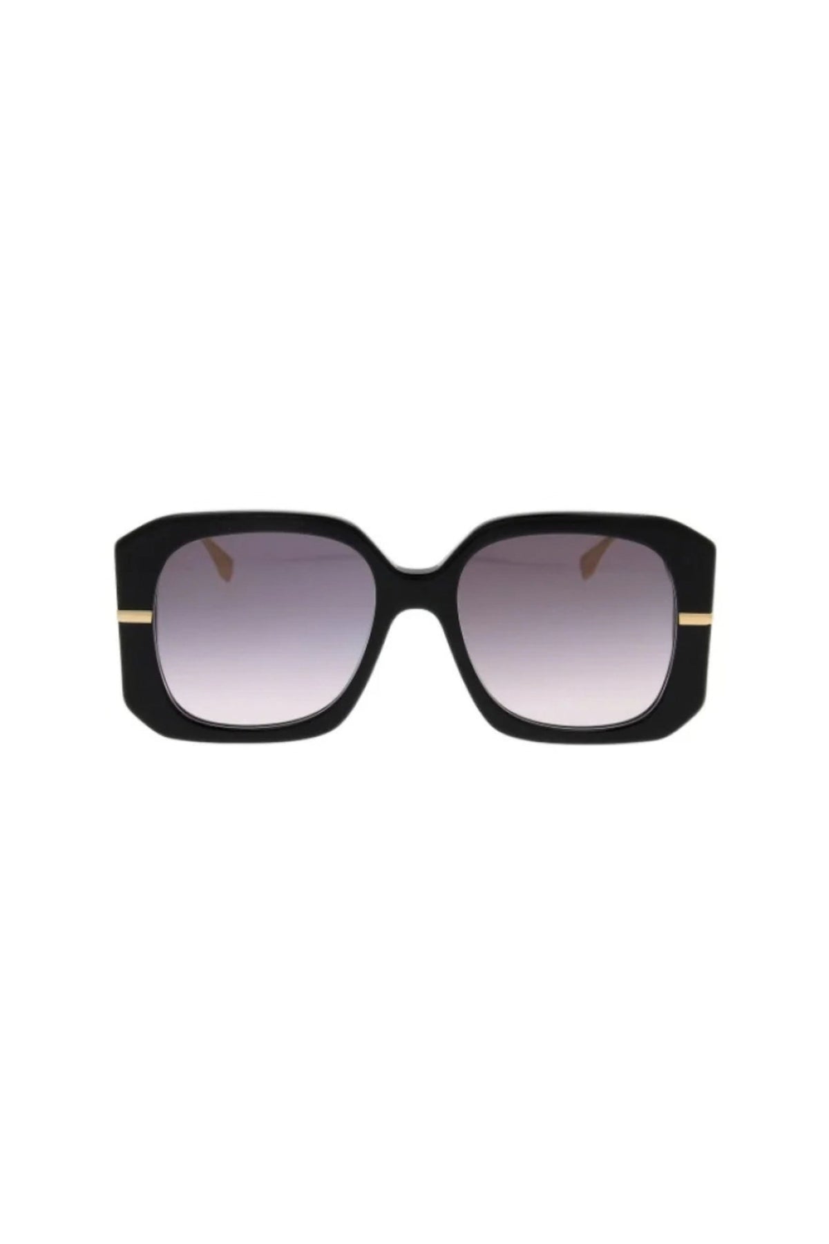 Fendigraphy Sunglasses - Shiny Black / Gradient Smoke