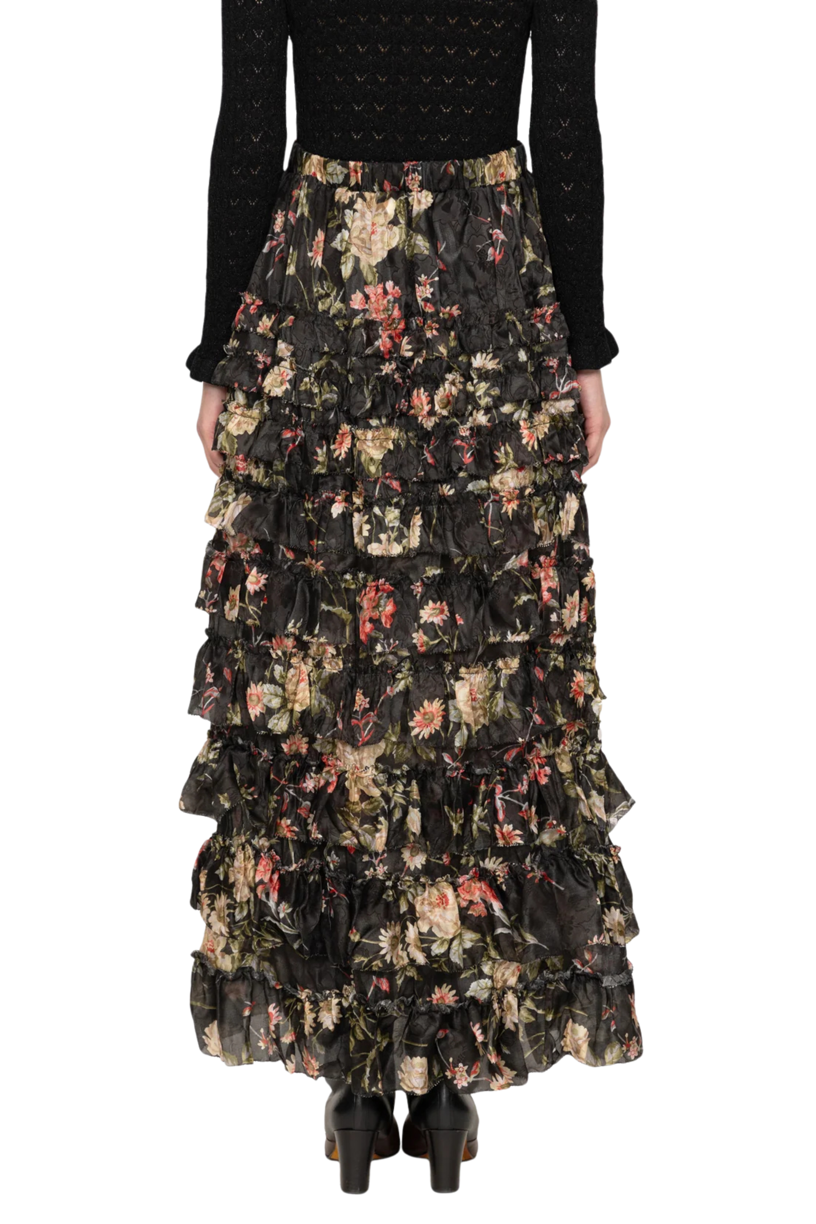 Jolie Print Midi Skirt