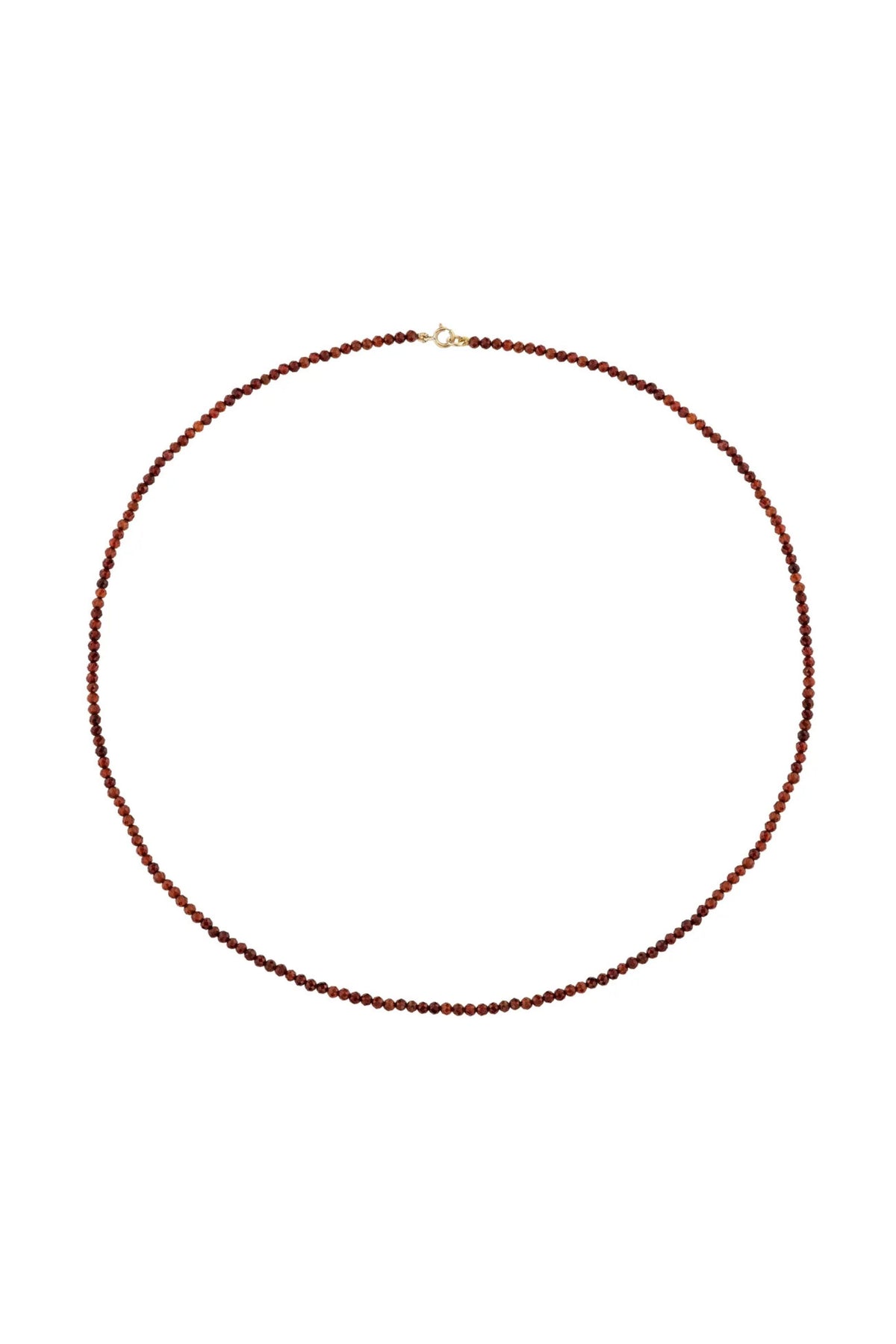 Petite Garnet Beaded Necklace