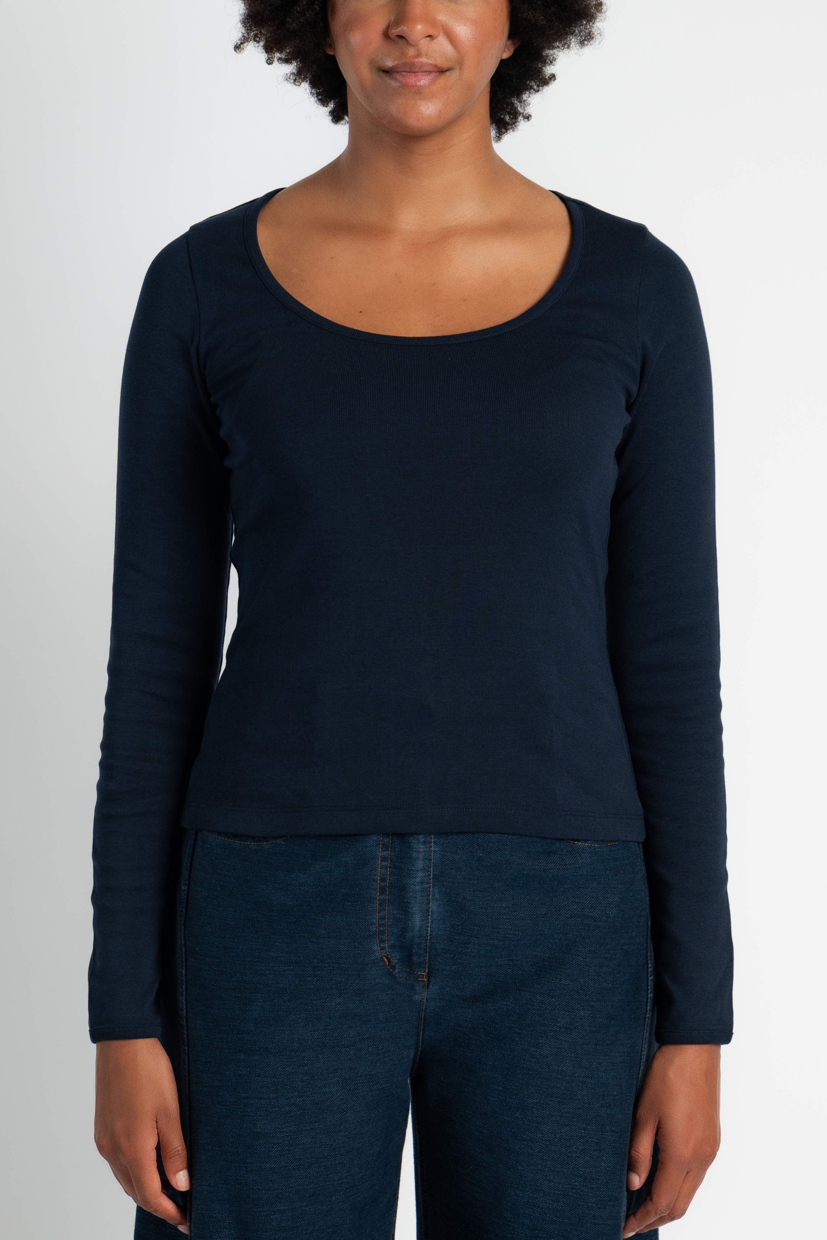 Fem Navy Long Sleeve Tee
