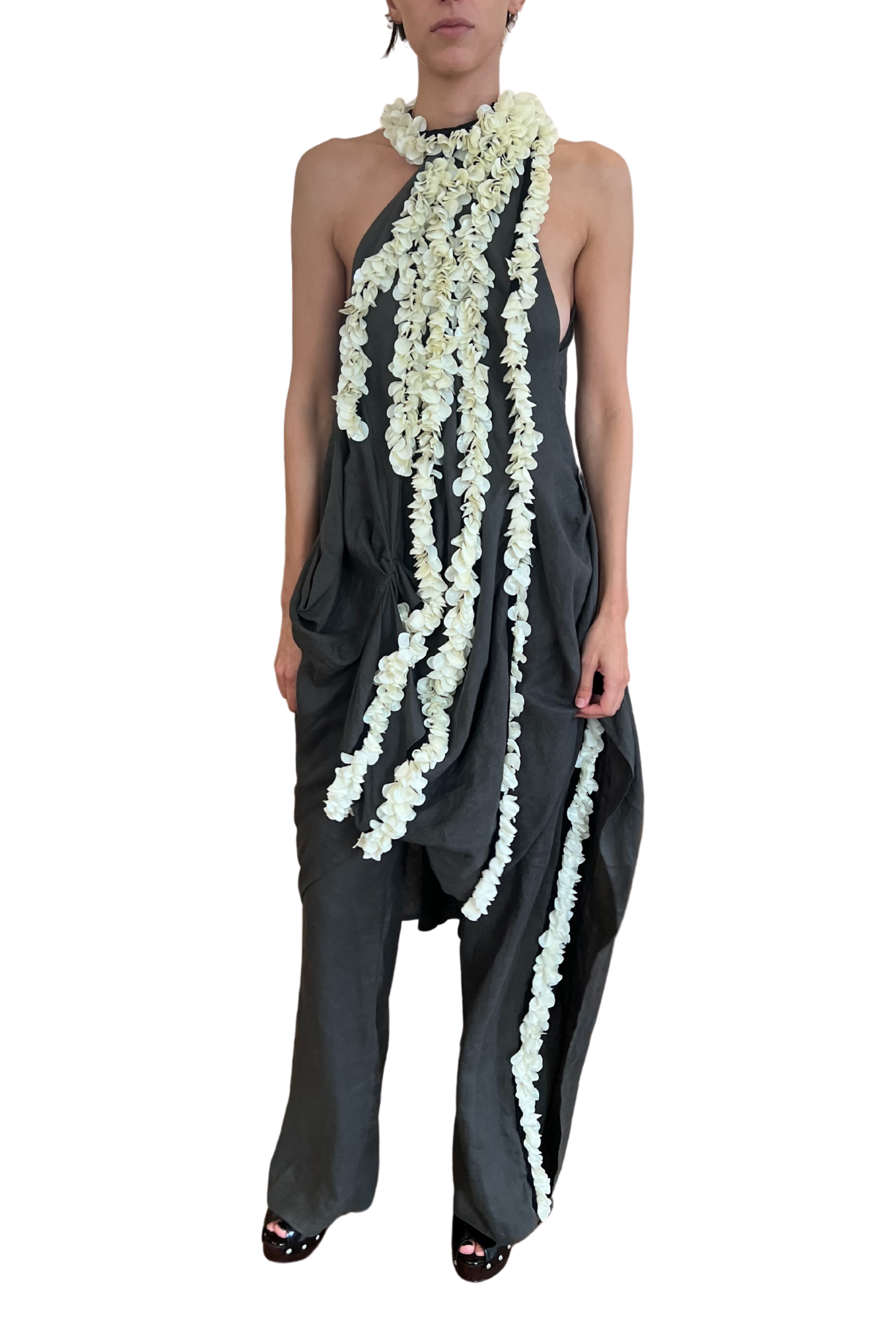 Shell Embellished Pants