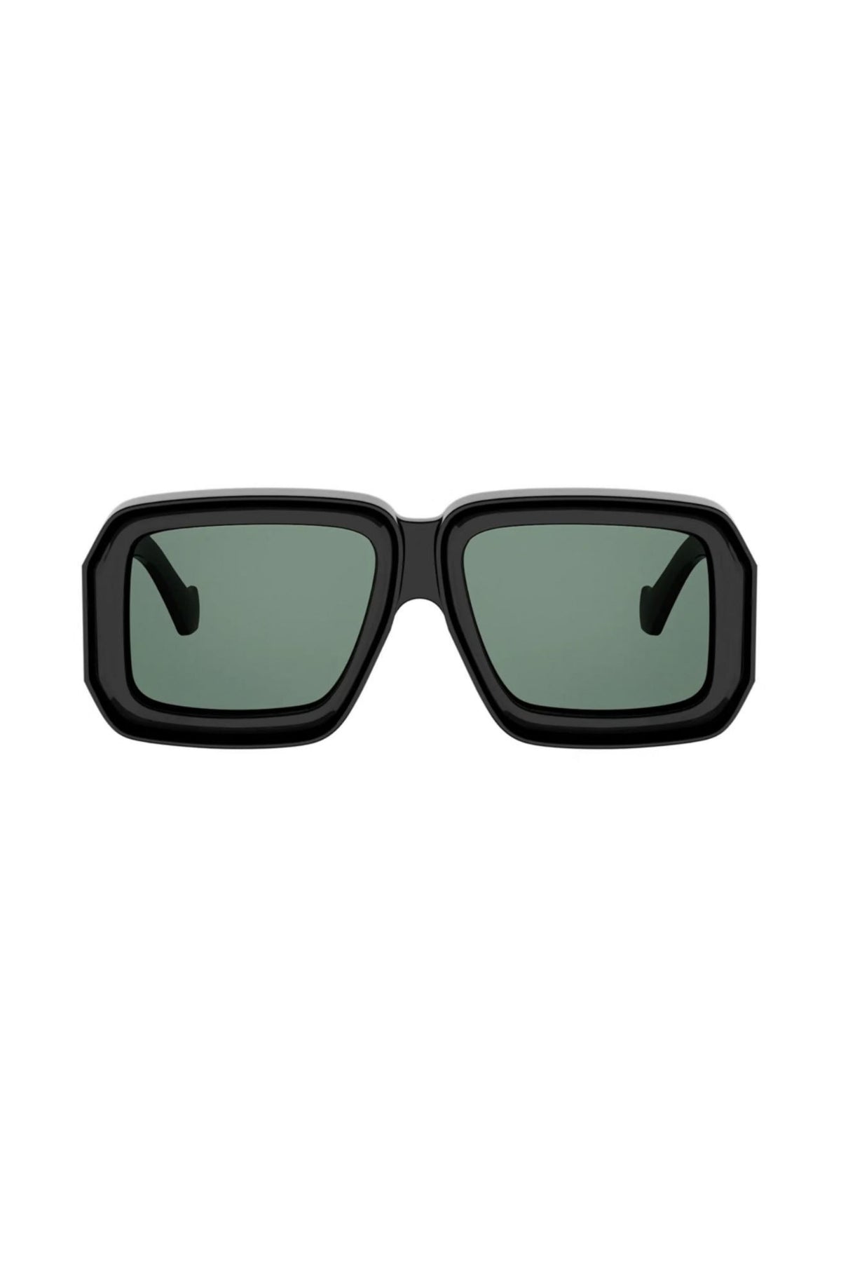 Signature Sunglasses - Shiny Black / Green