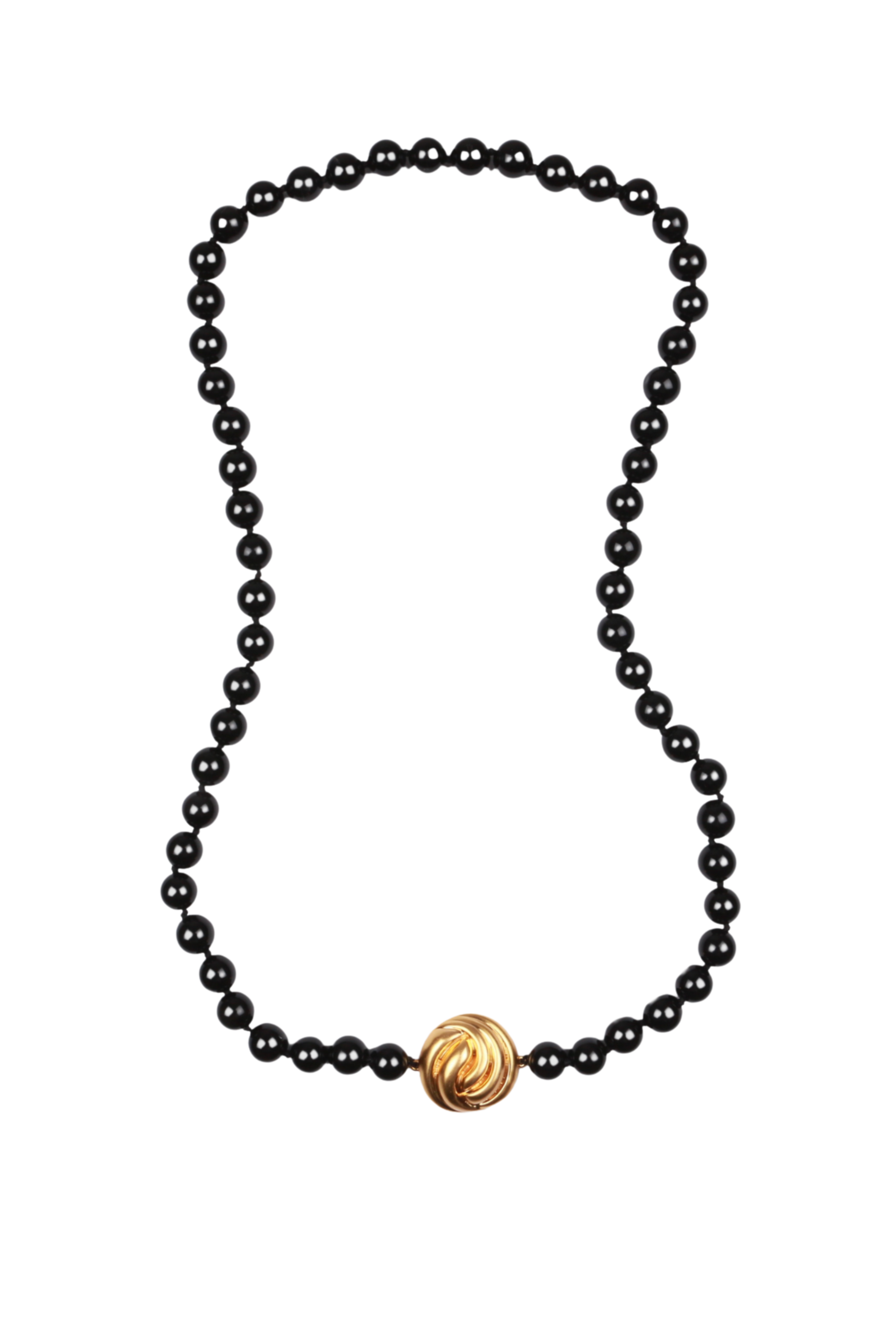 Eloise necklace in Black and Gold