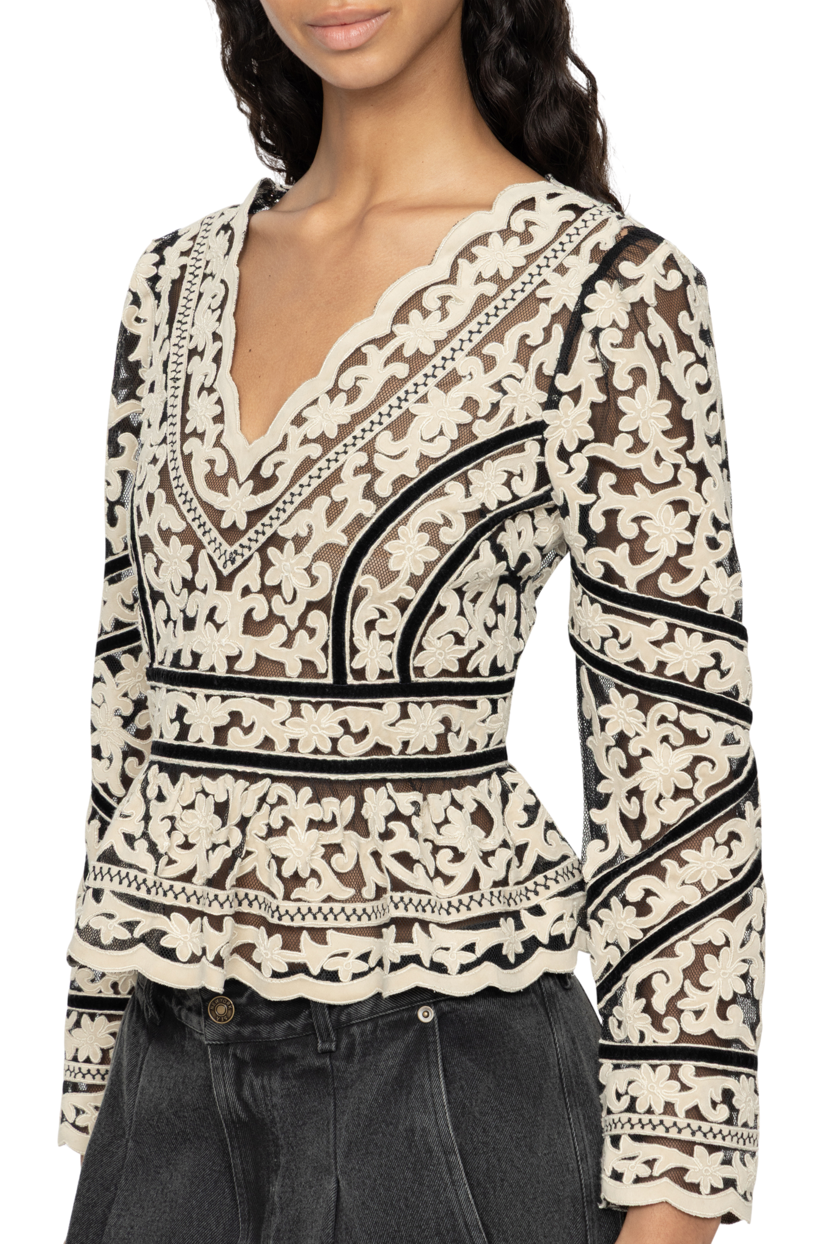 Bea Embroidery Top
