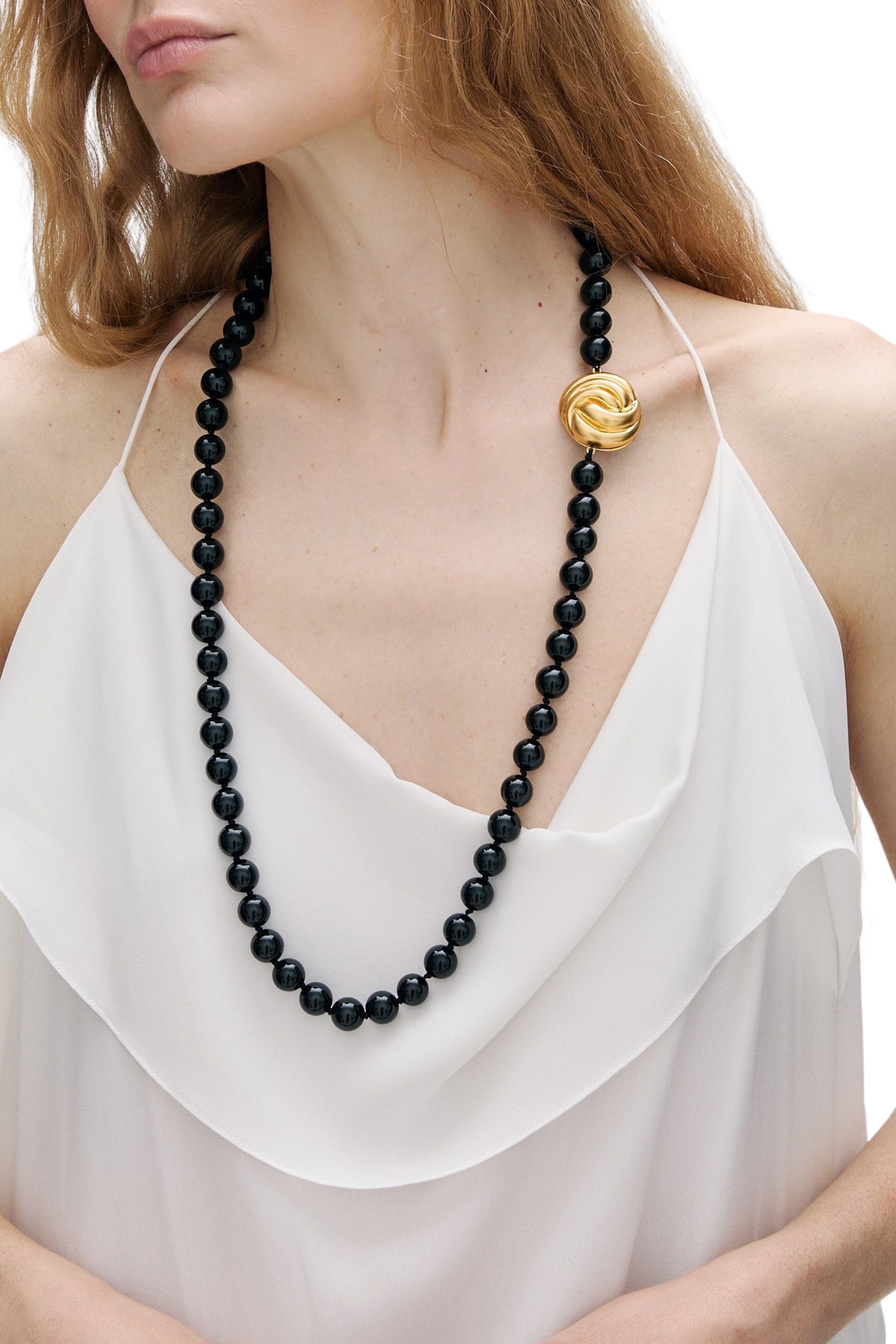 Eloise necklace in Black and Gold