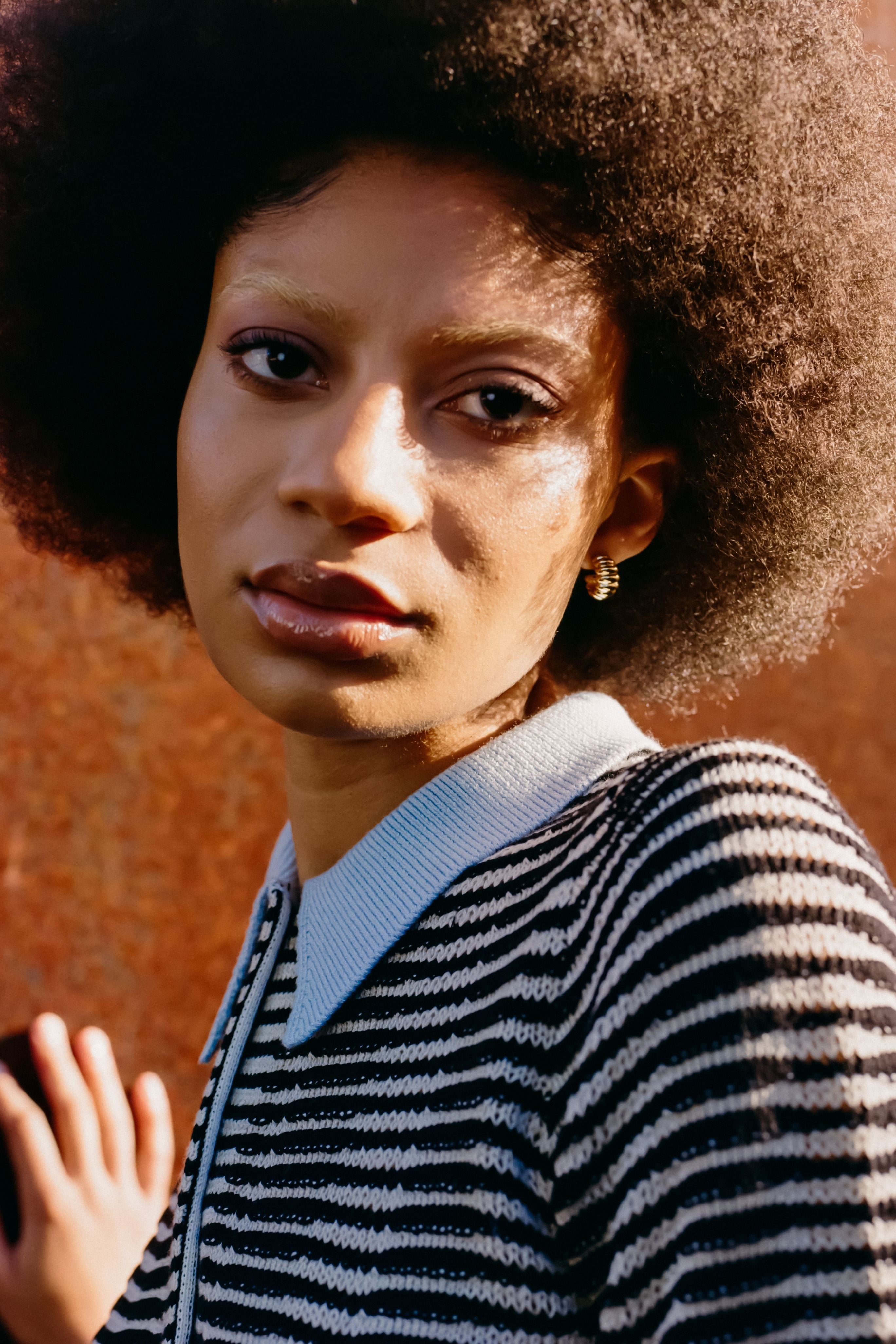 Wave Knit Short Sleeve Polo Shirt