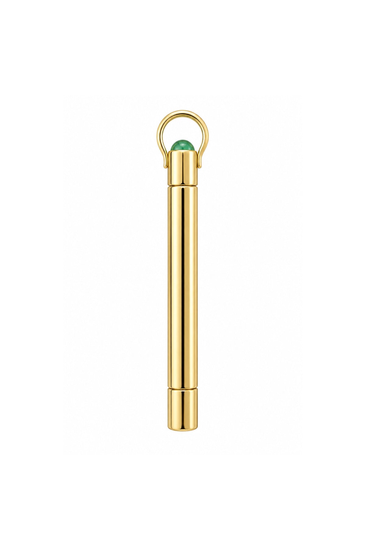 18k Stash Pendant with Cab emerald (Necklace sold separately)