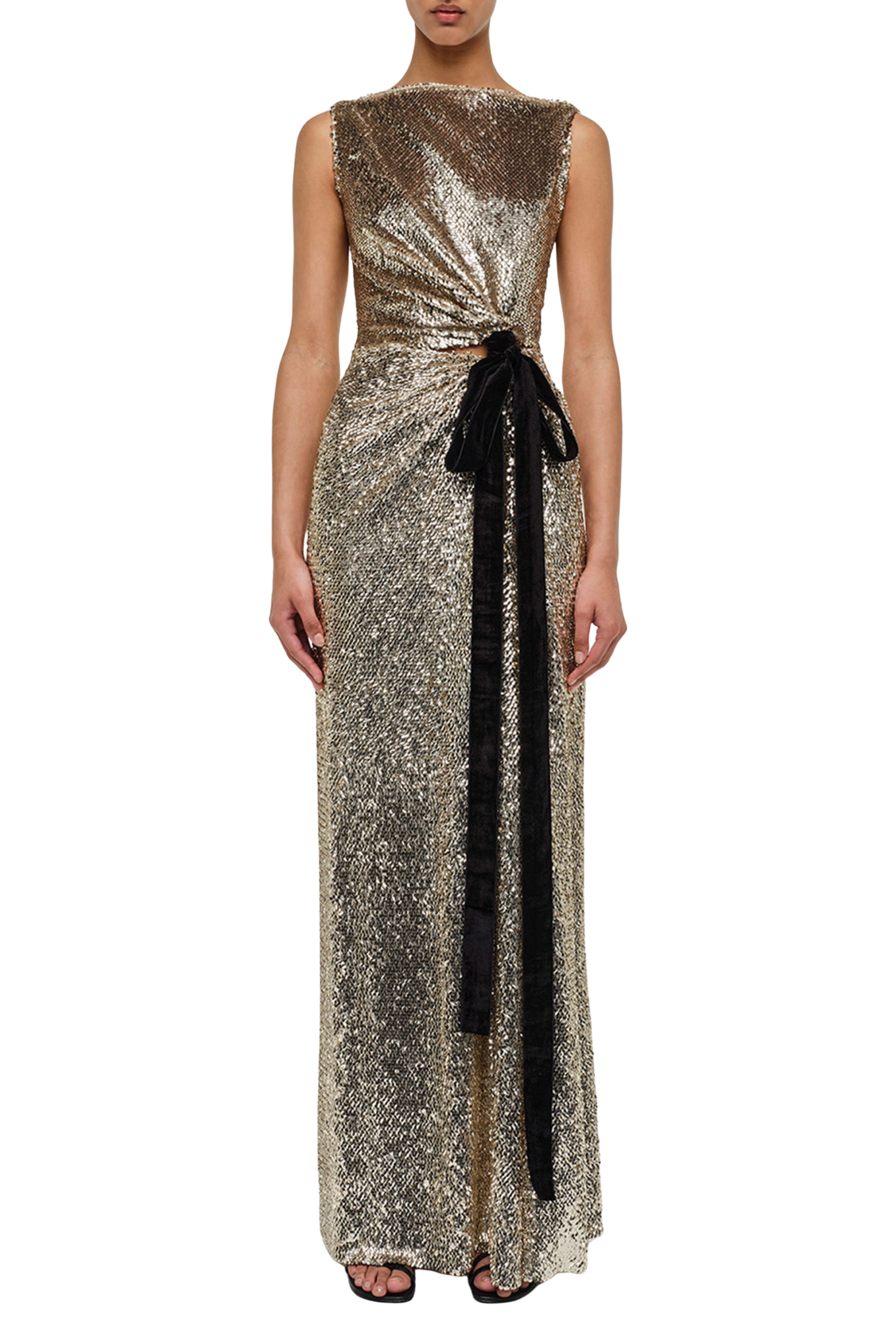 Felicity Gown with Bow Tie