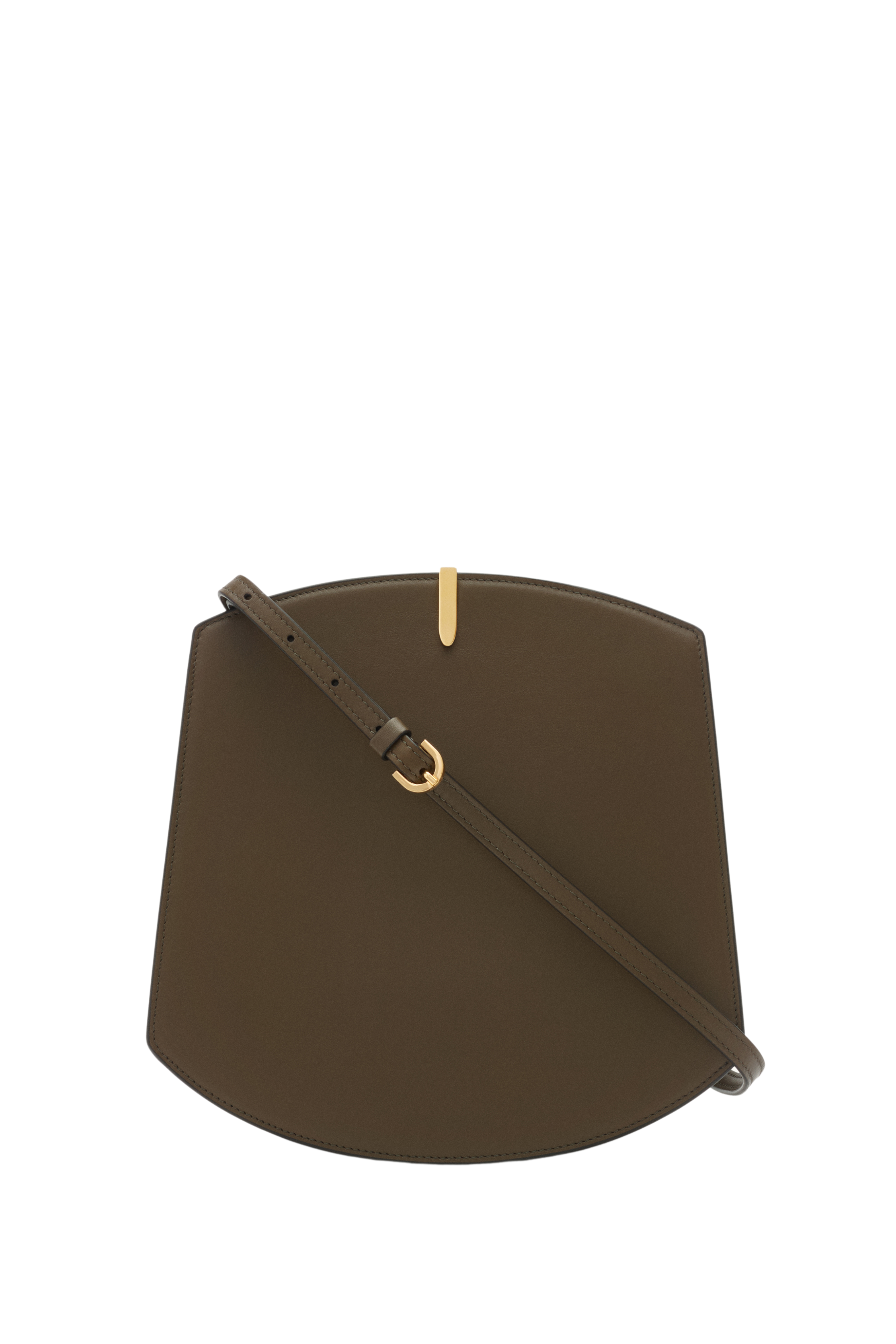 The Florence Crossbody in Smooth Calf Leather - Mink