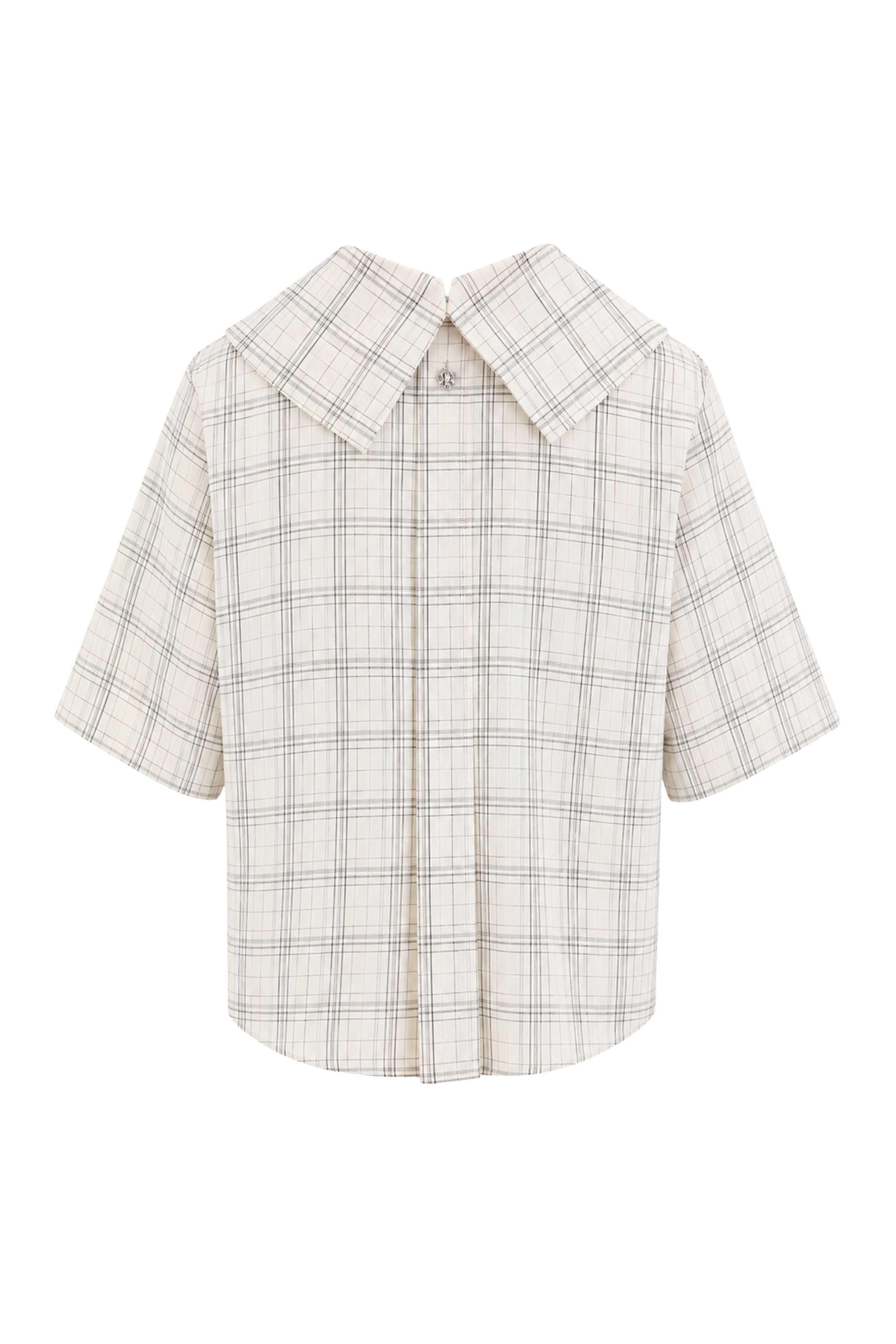 Soft Wool Check Top