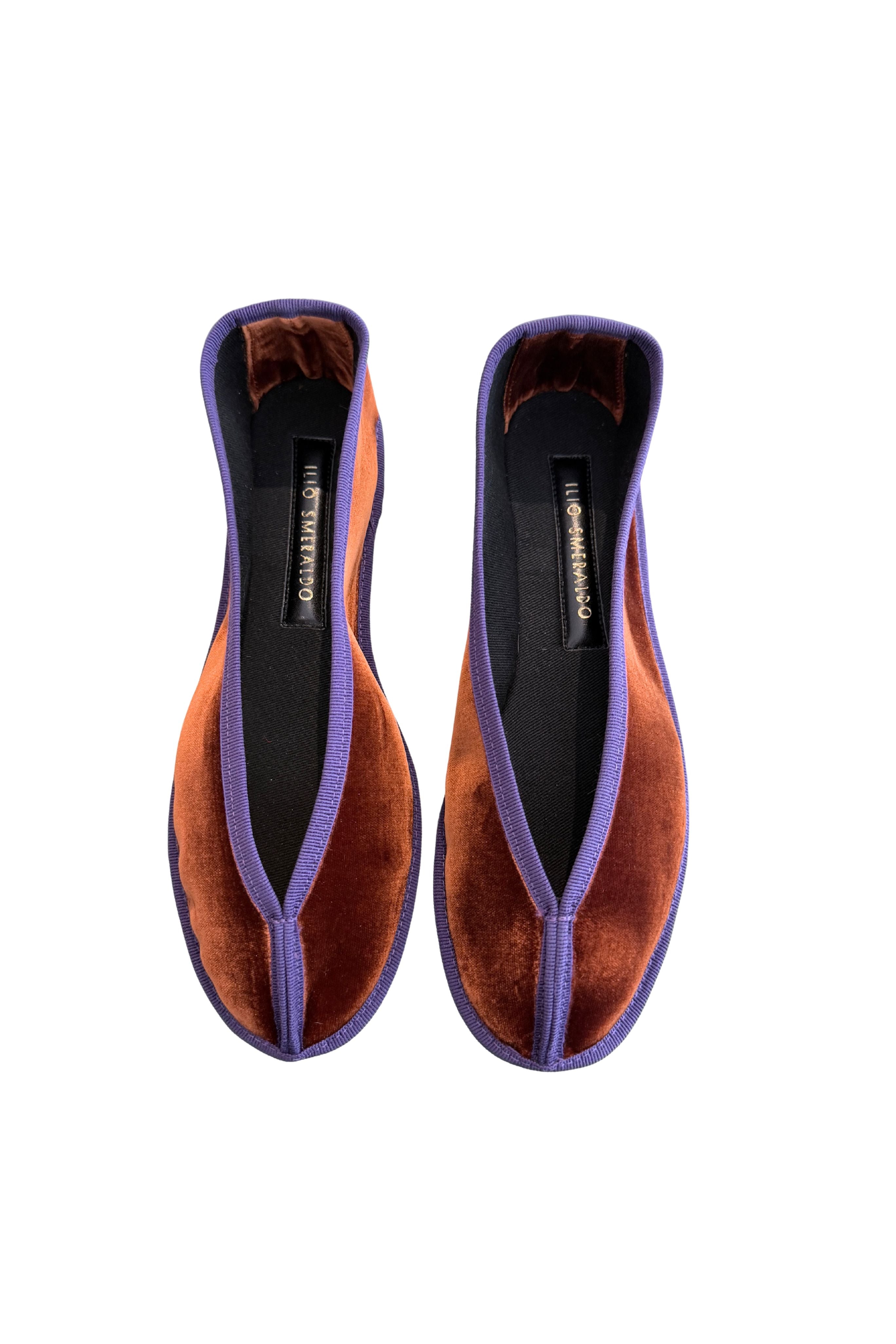 Exclusive Maria 1 Flat - Cuir/Grape