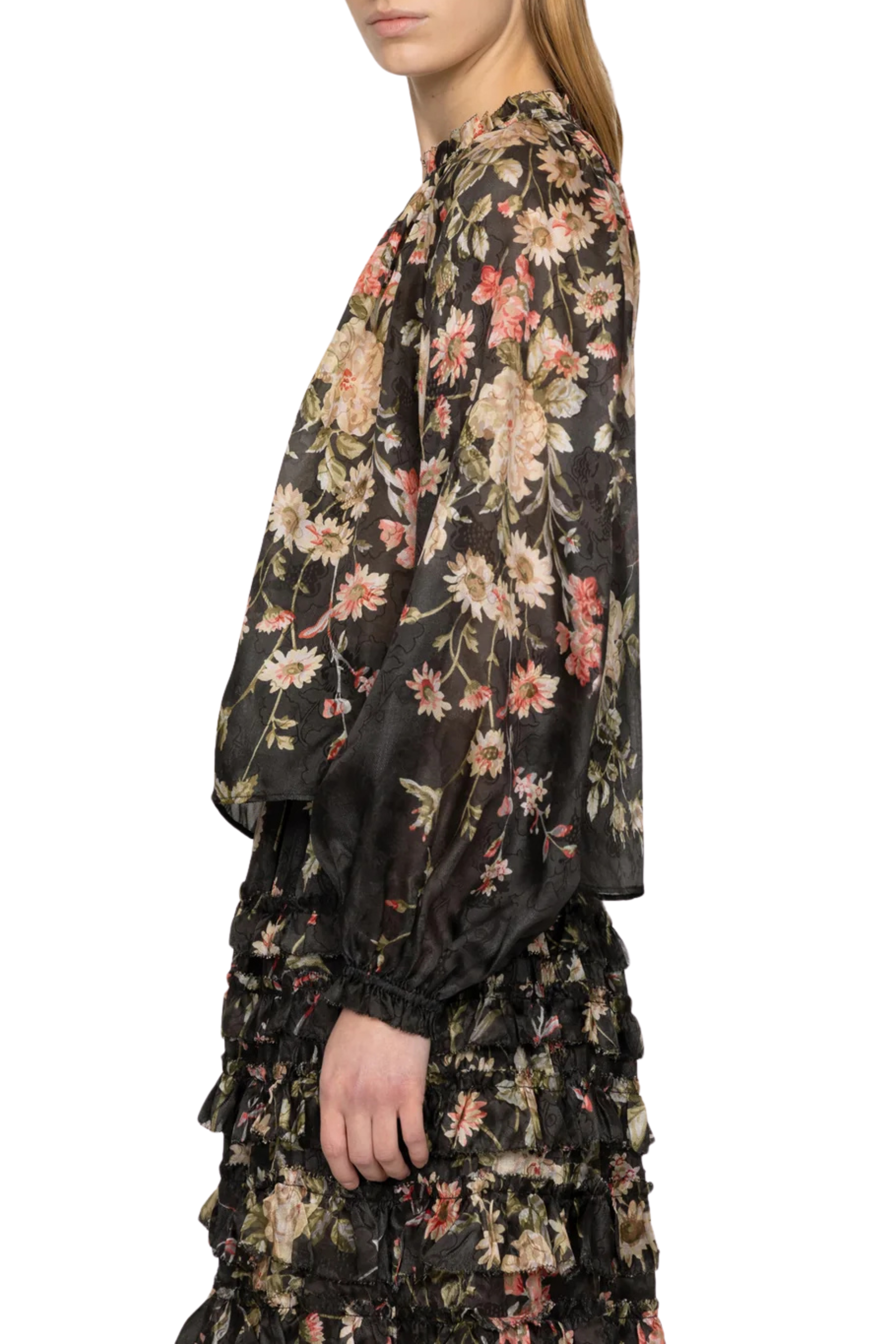 Jolie Print Long Sleeve Top