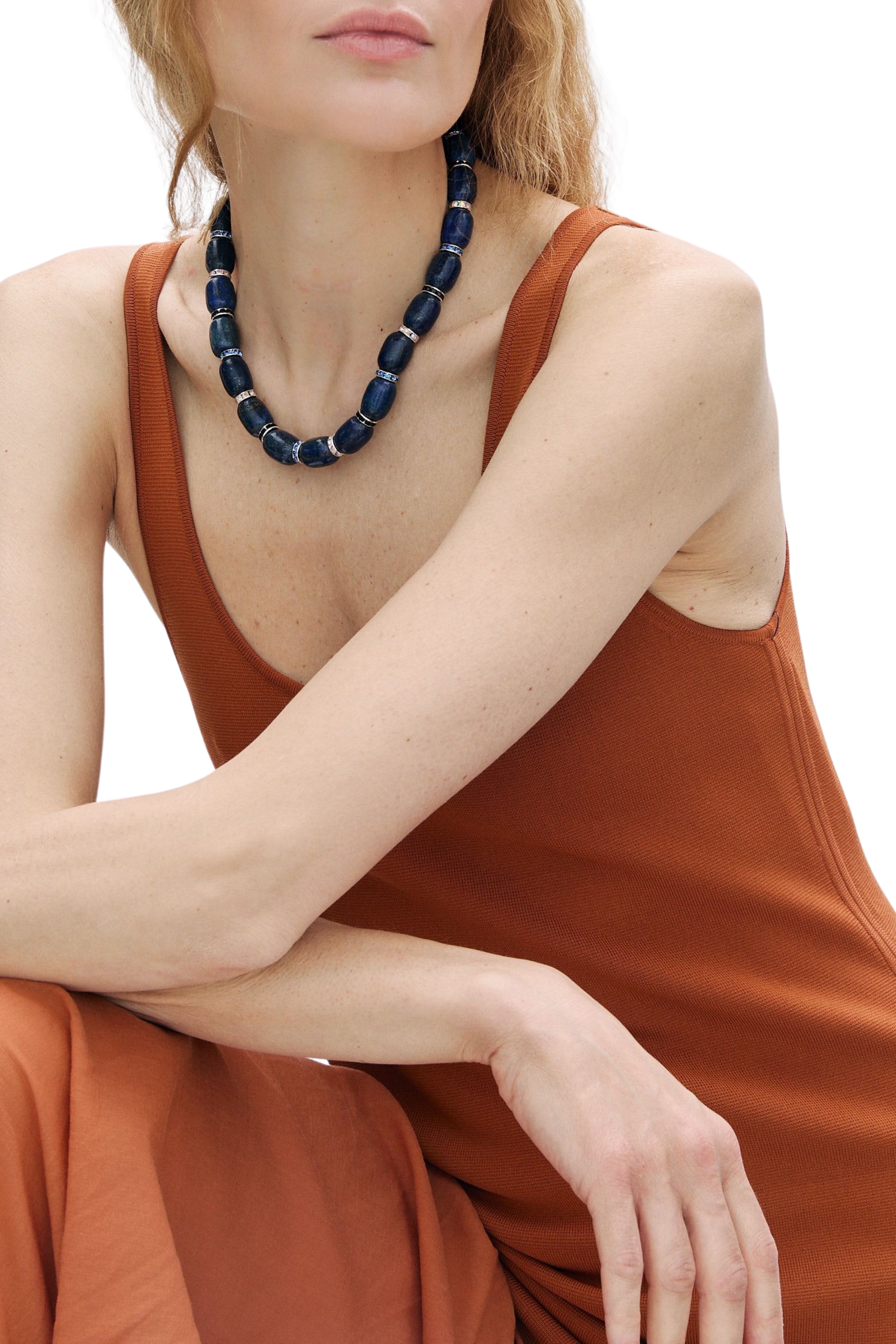 Donna Necklace in navy