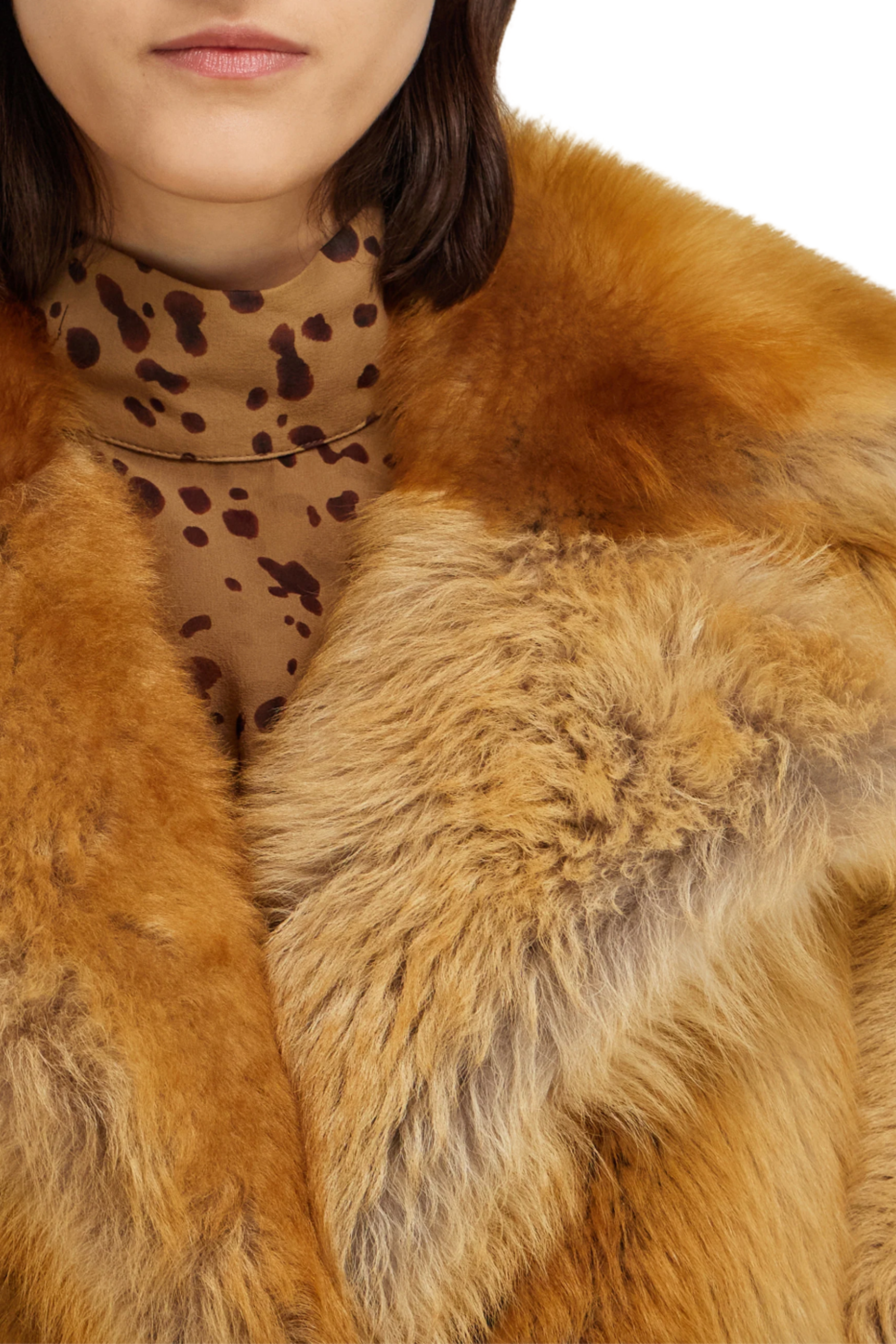 Long Fox Fur Coat
