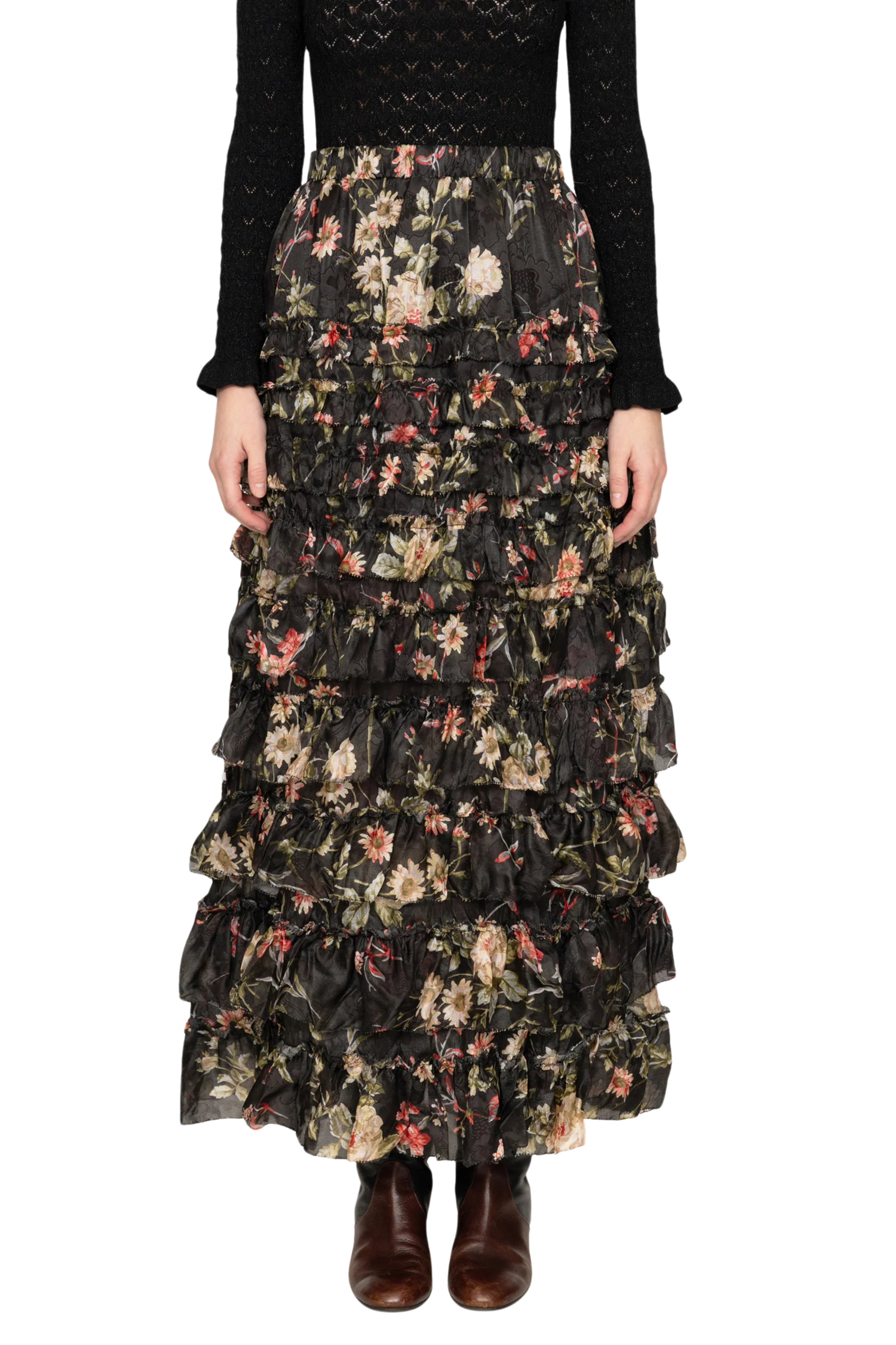 Jolie Print Midi Skirt