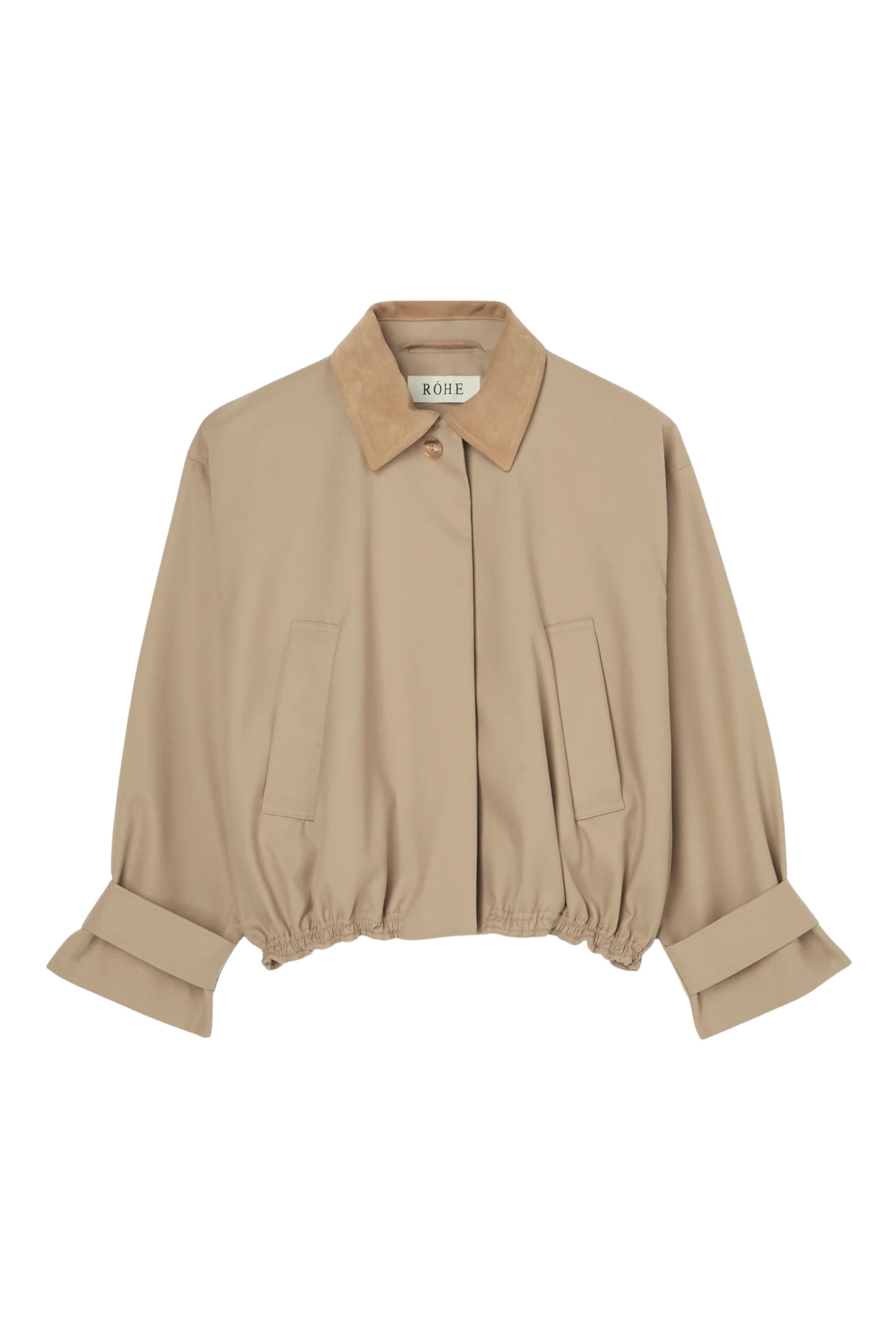 Suede Collar Blouson Jacket