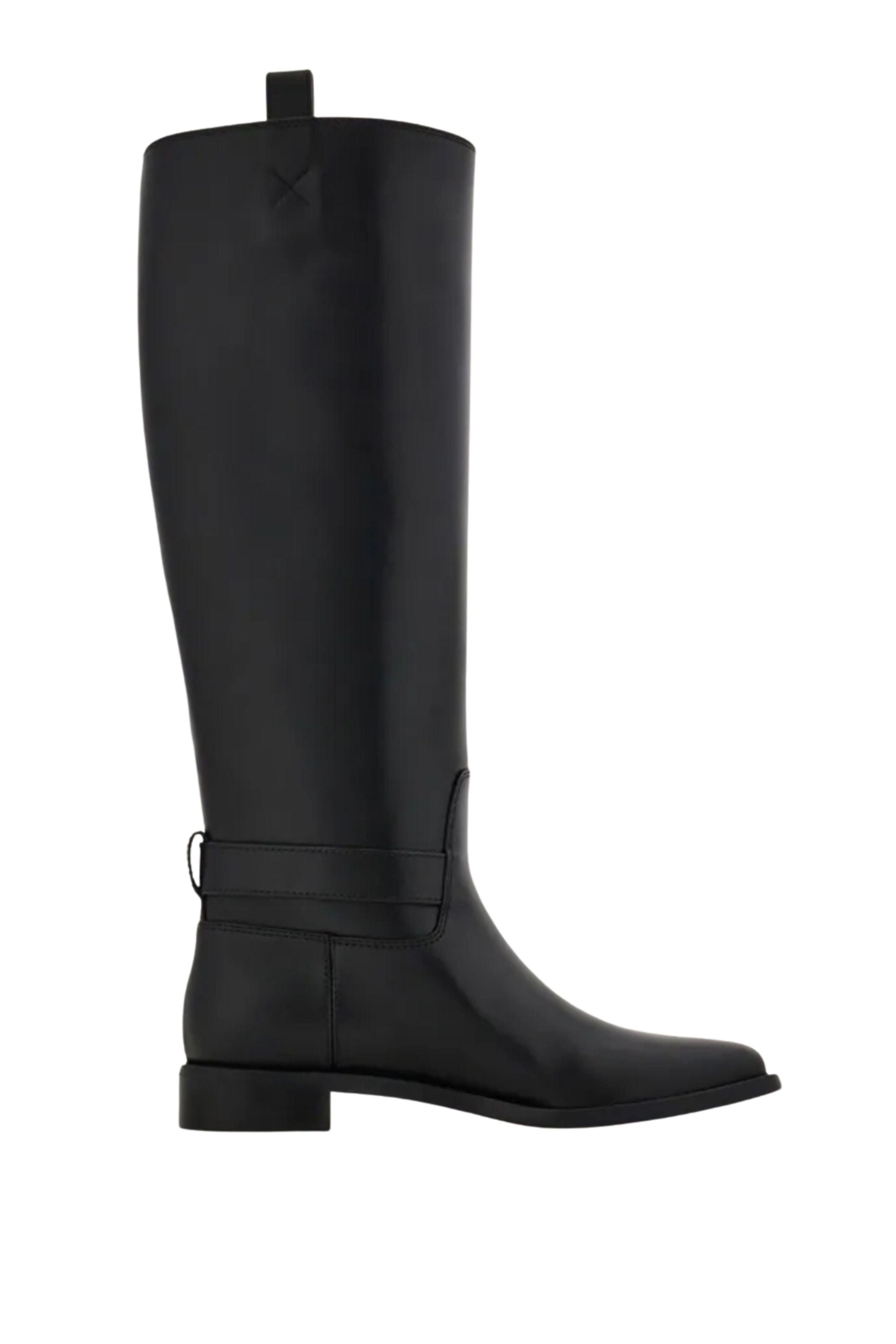 Knee High Boot with Hug Buckle Detail
