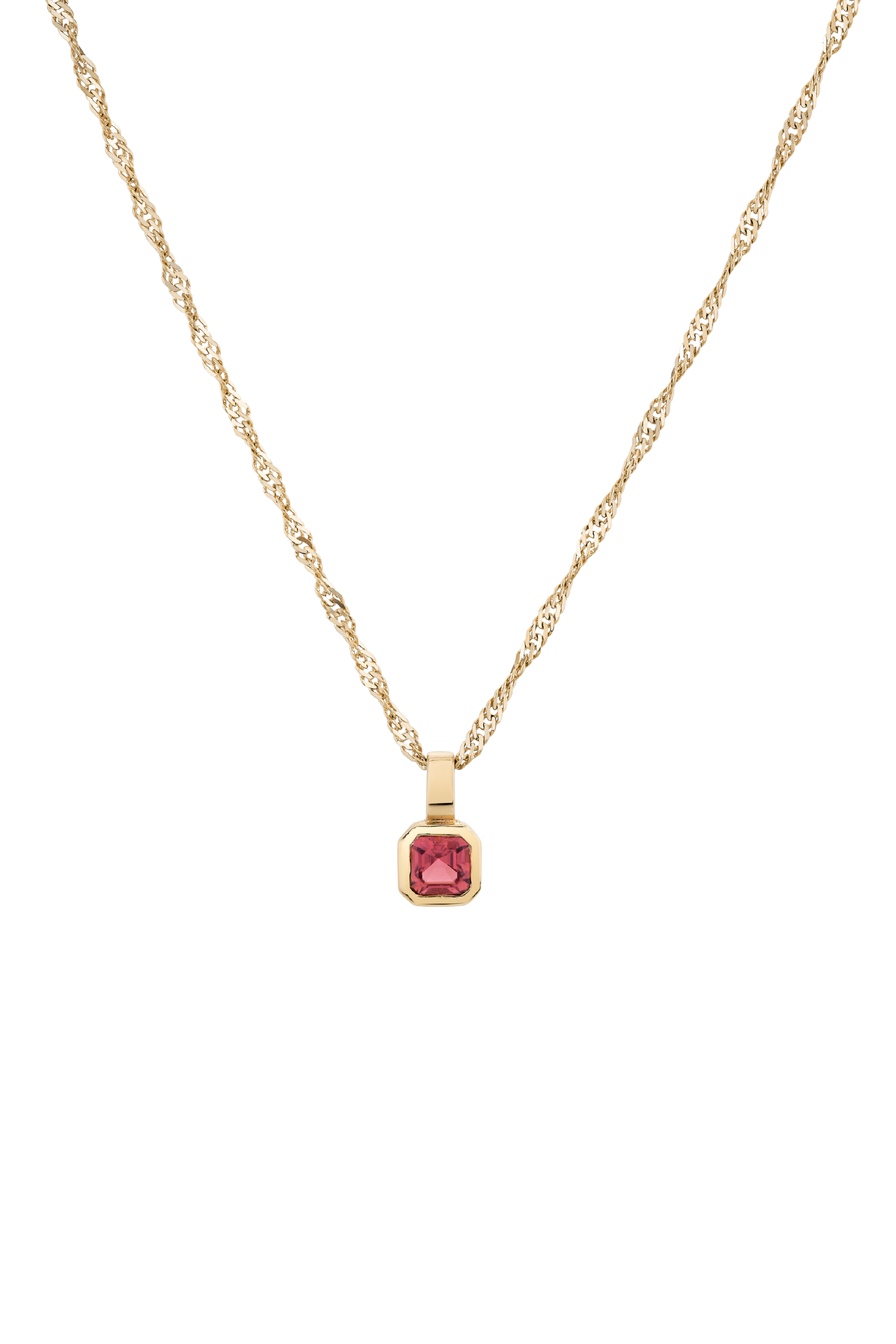 Petite Dahlia Asscher Necklace