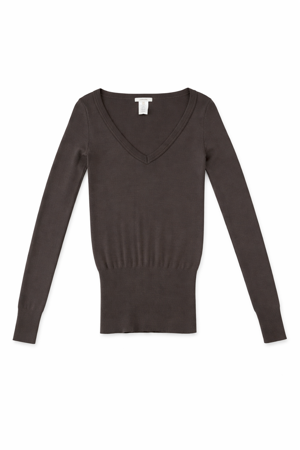 Seamless V-Neck Top in Misty Mauve