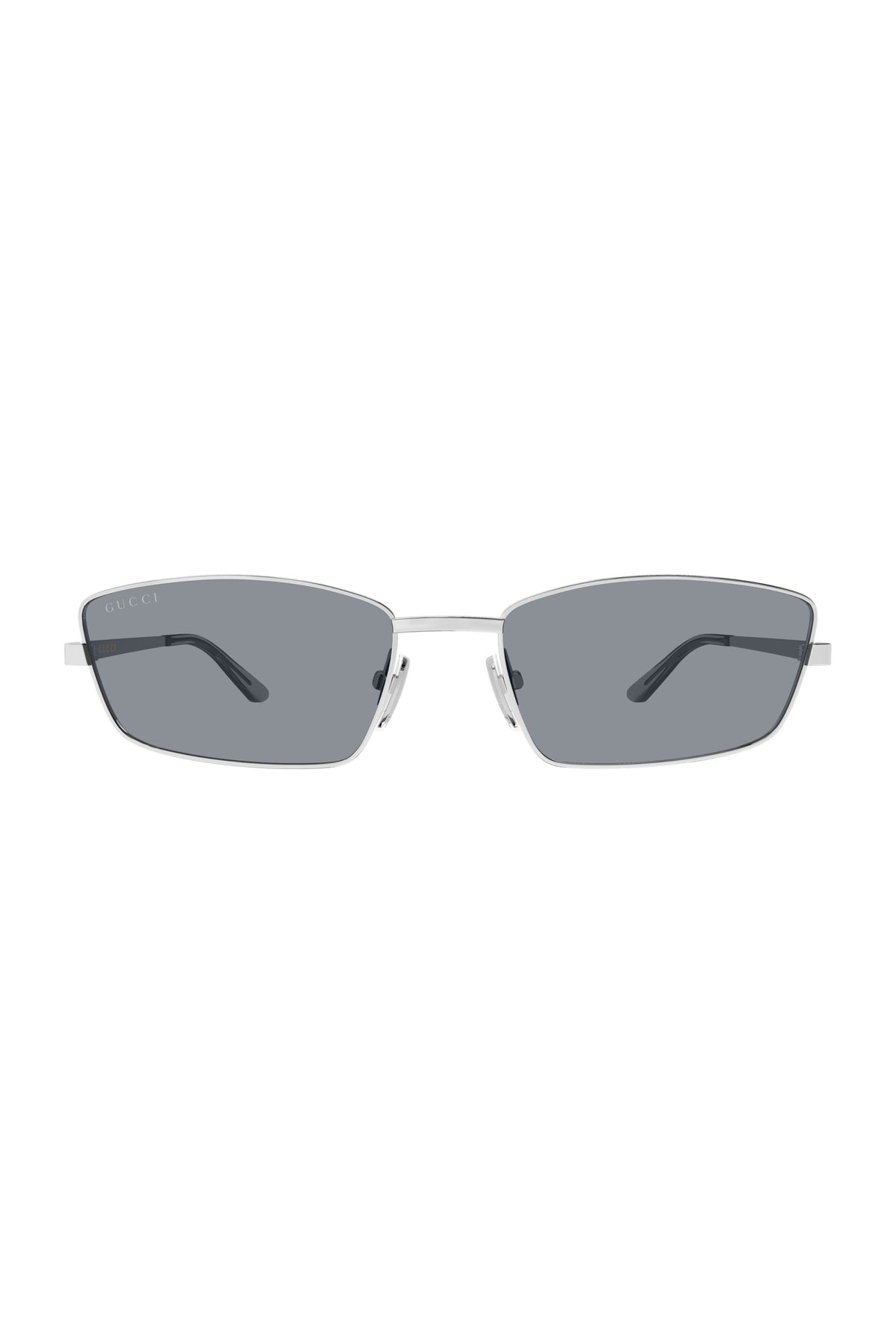 Rectangular Frame Sunglasses - Silver