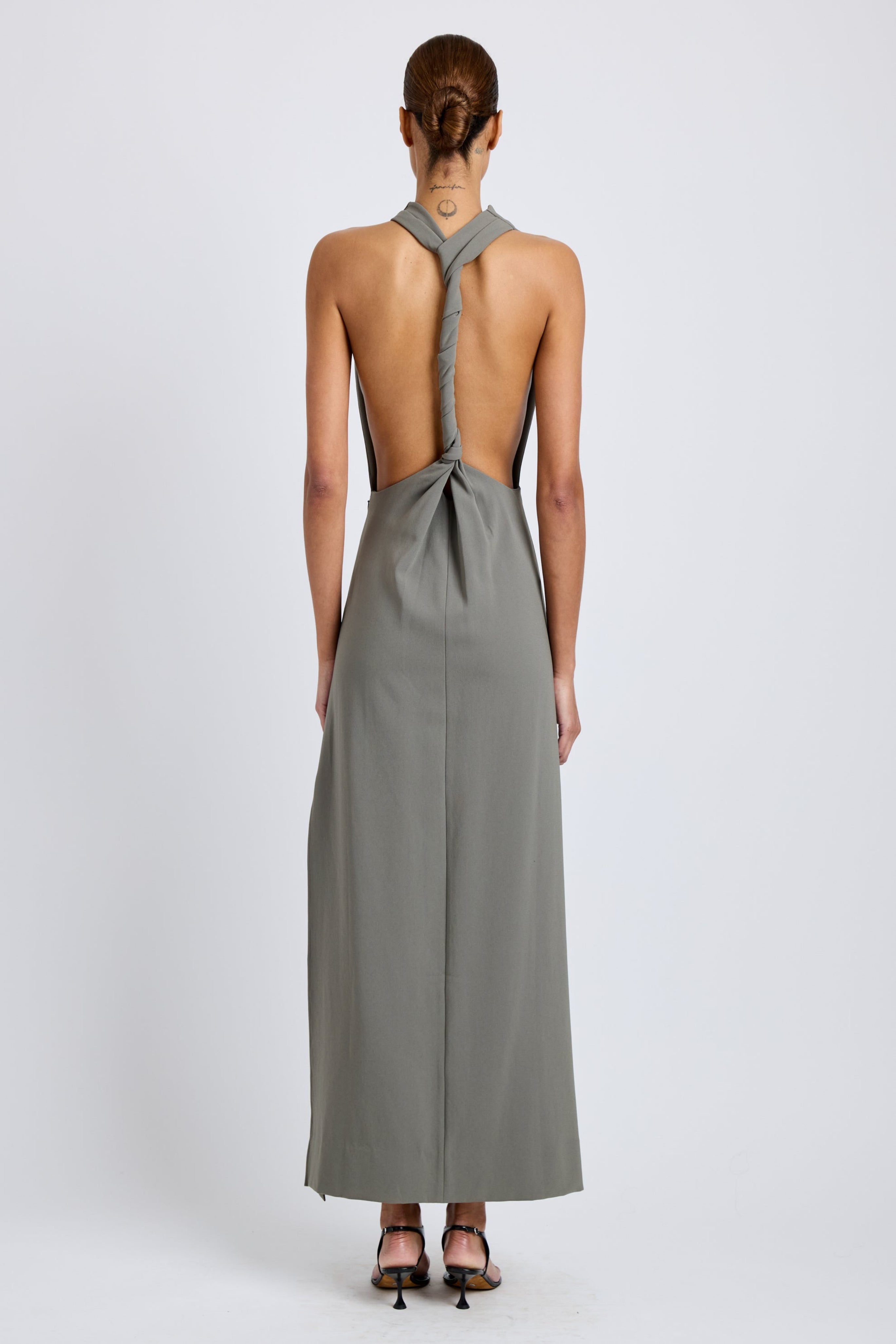 Selena Dress in Matte Double Crepe