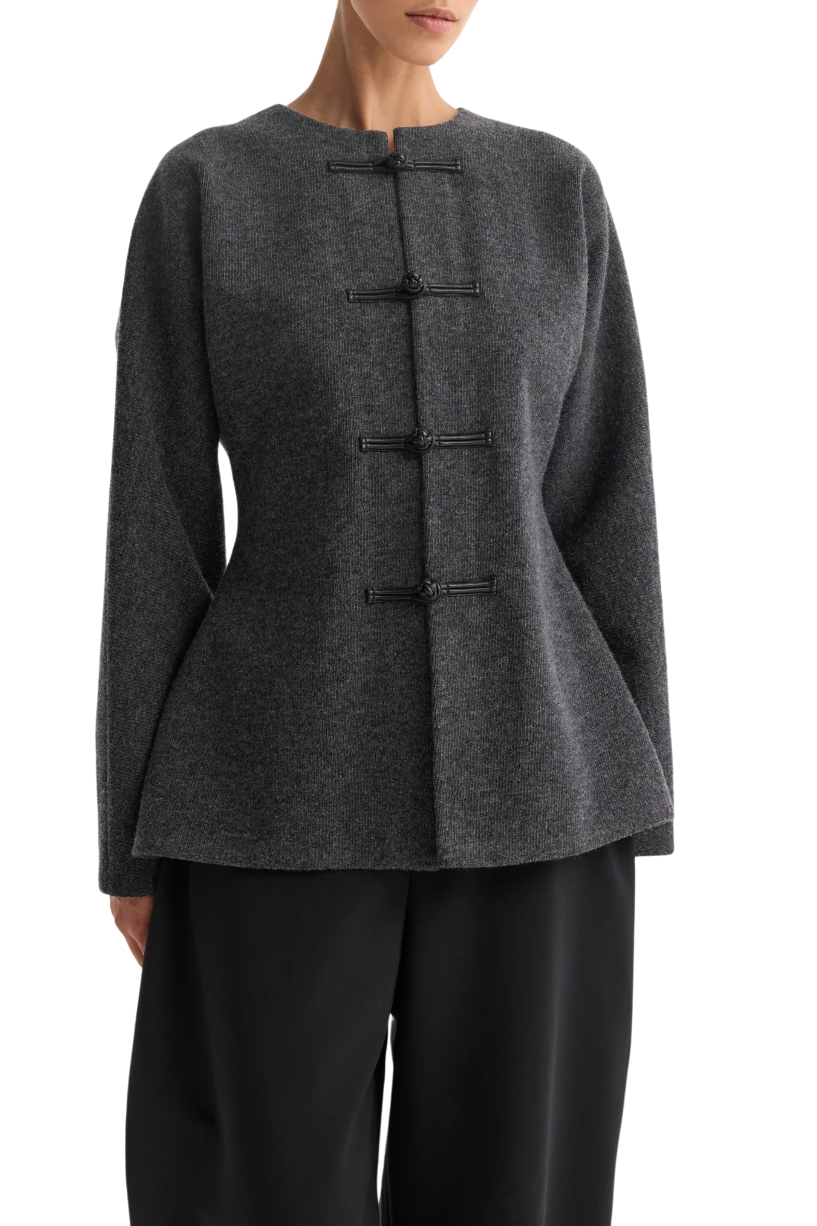 Mandarin Waisted Cardigan