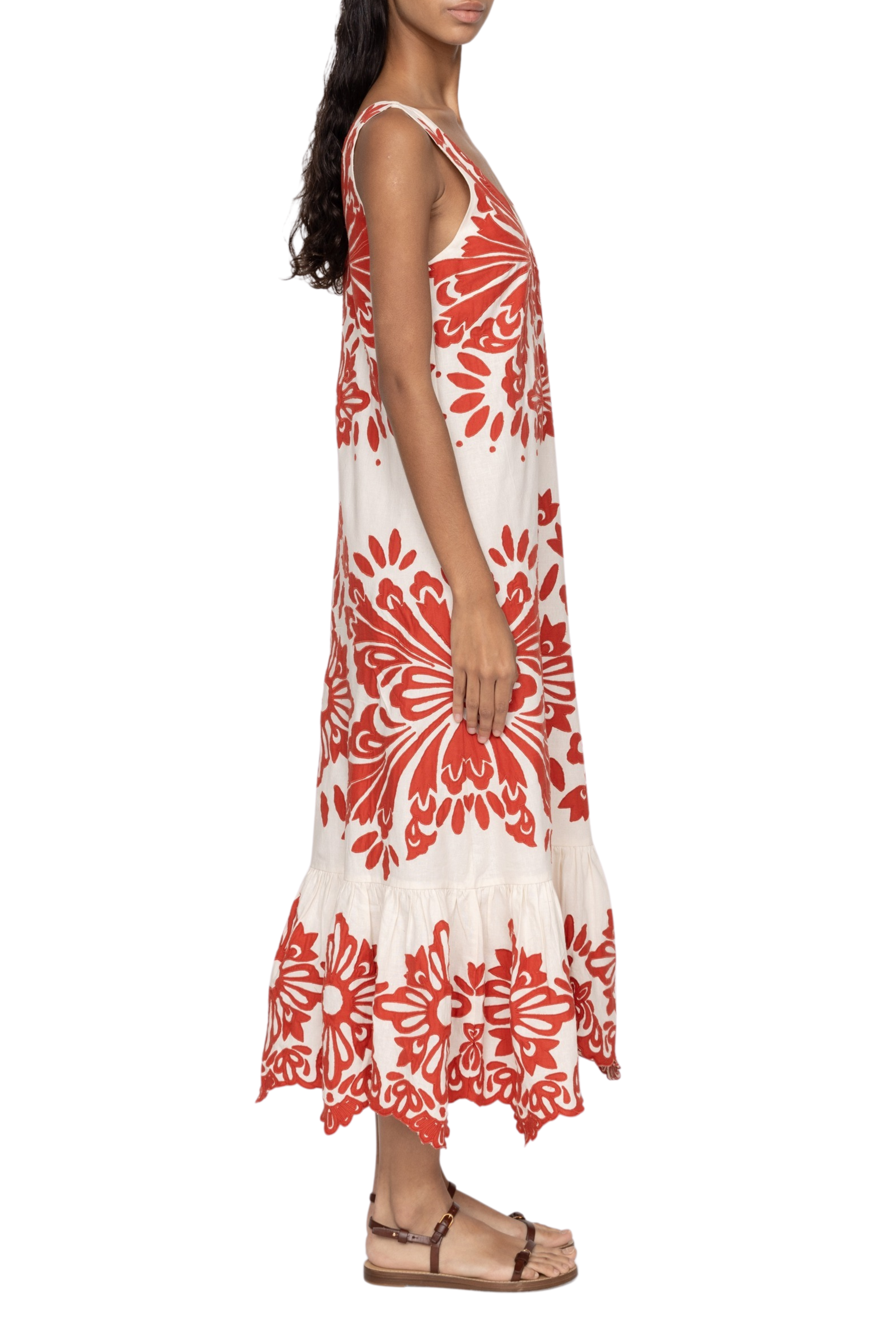 Liliana Applique Maxi Tank Dress