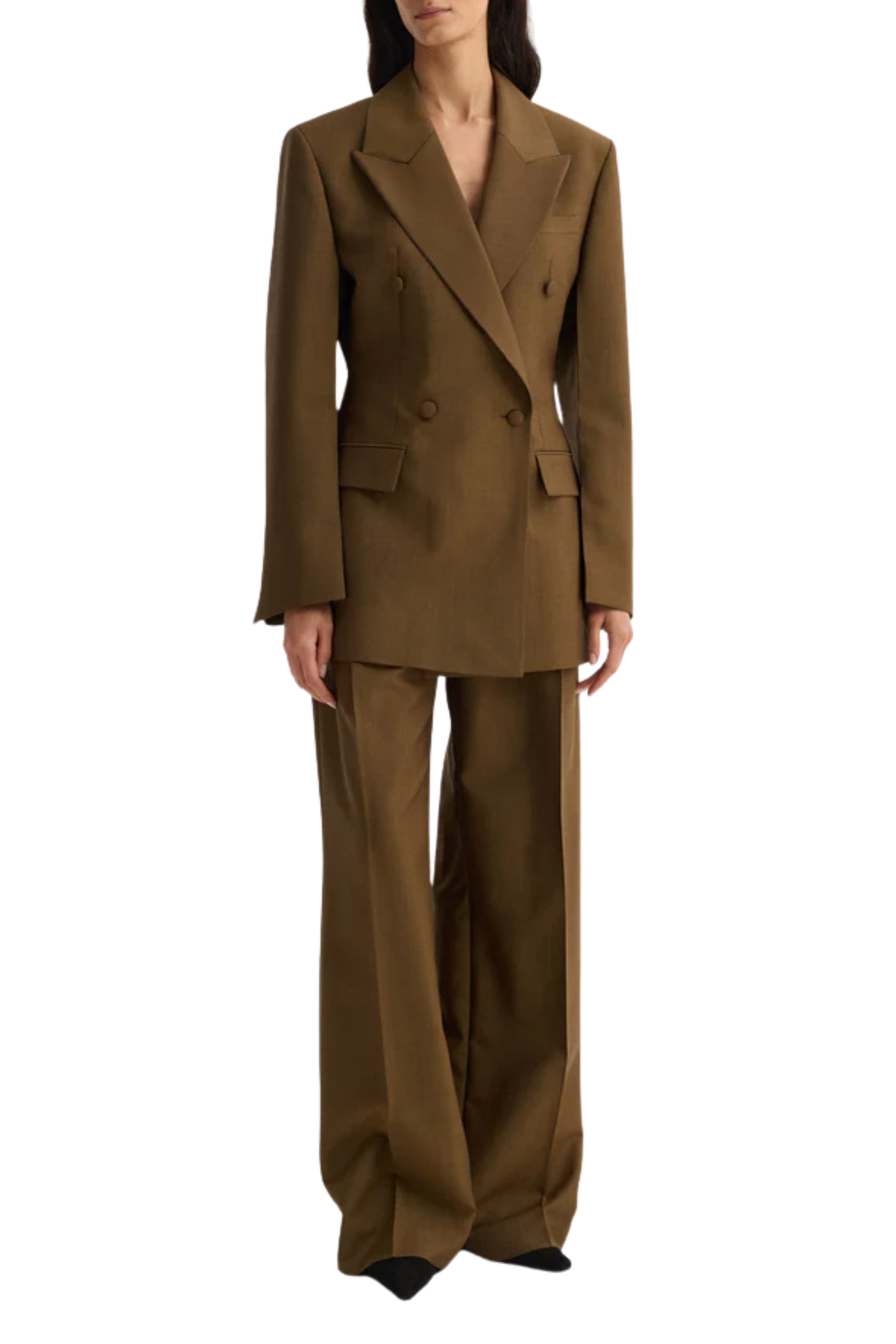 Double-Breasted Hourglass Blazer