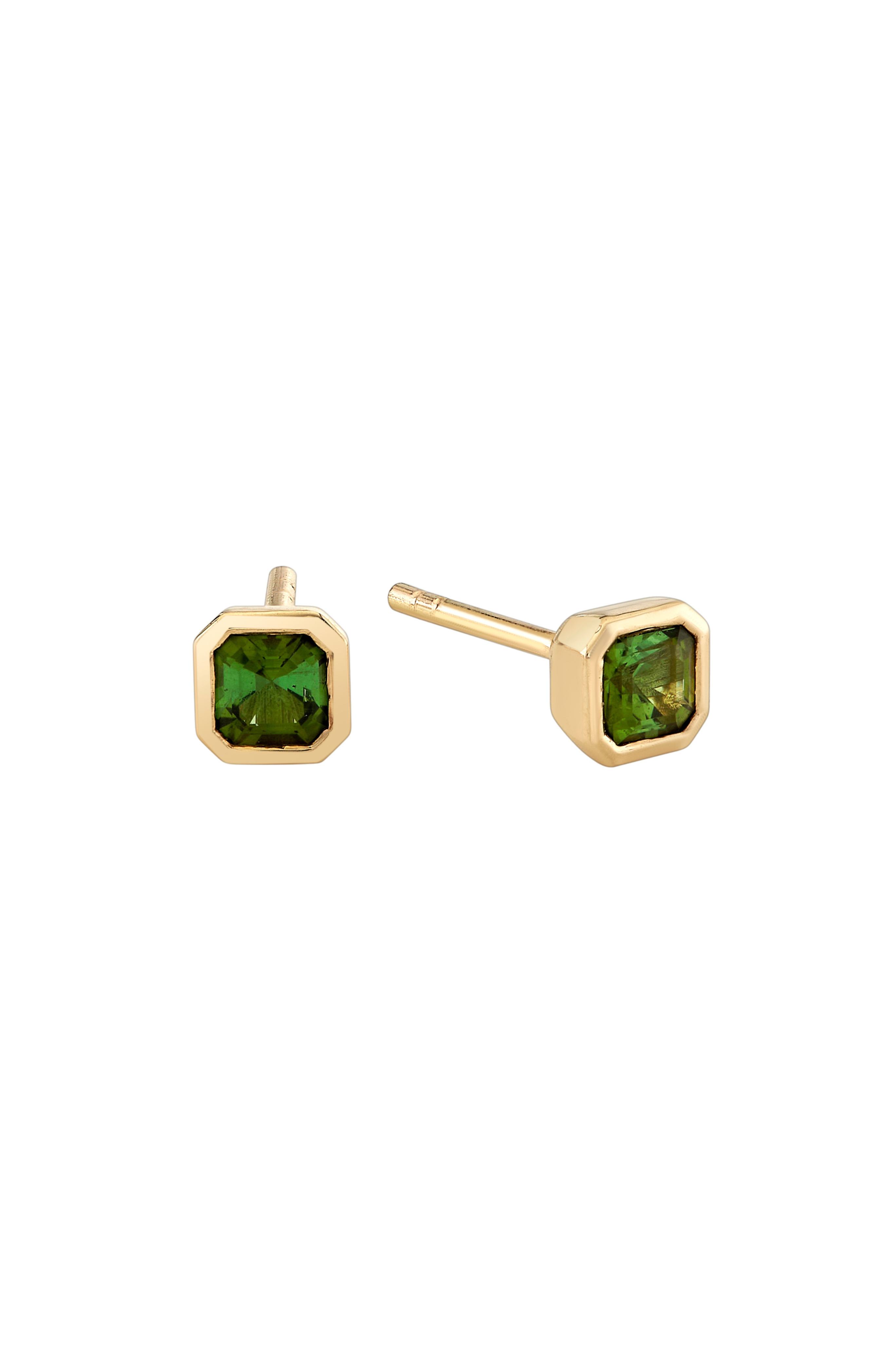 Petite Fern Asscher Studs