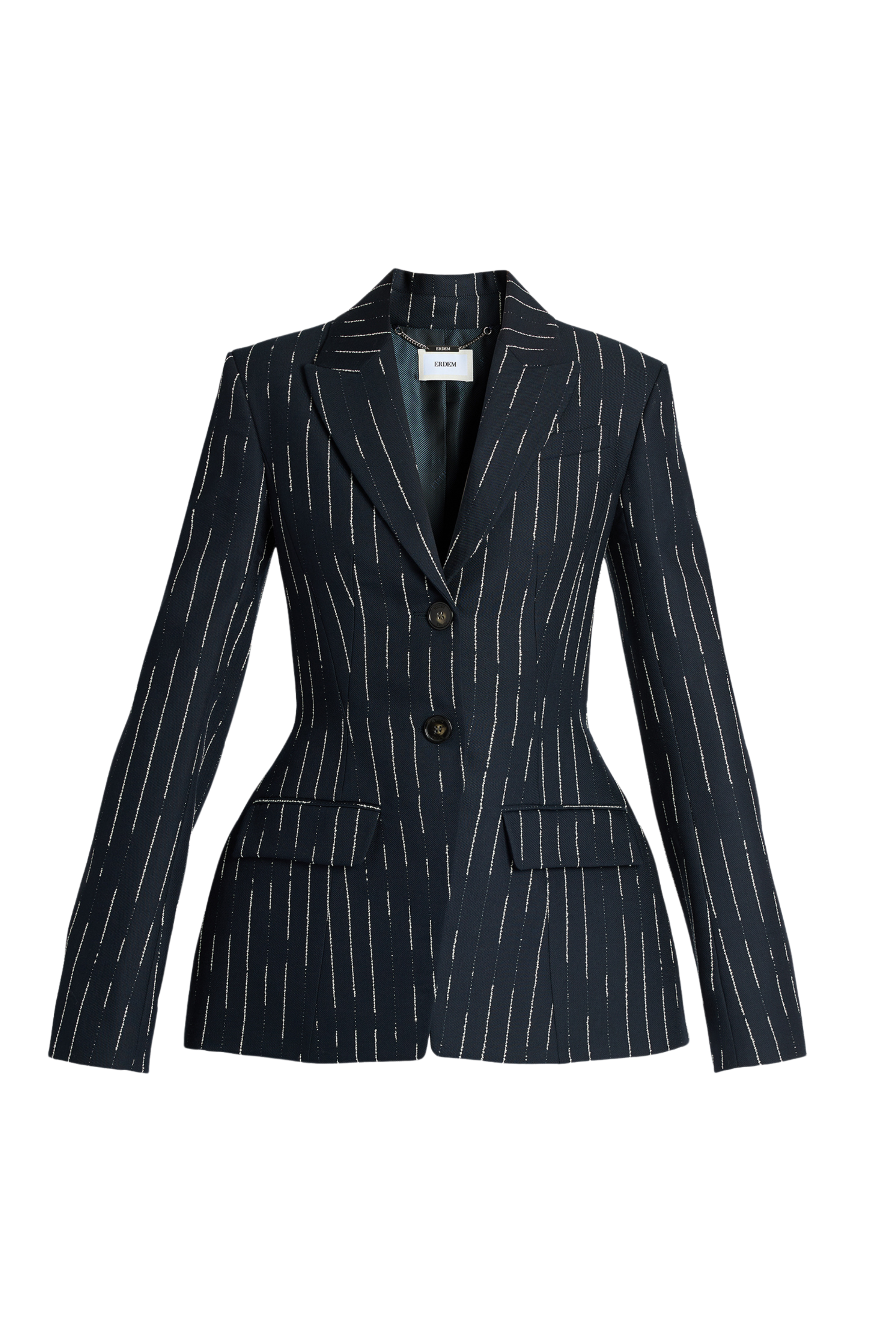 Stripe Tailoring Fitted Blazer